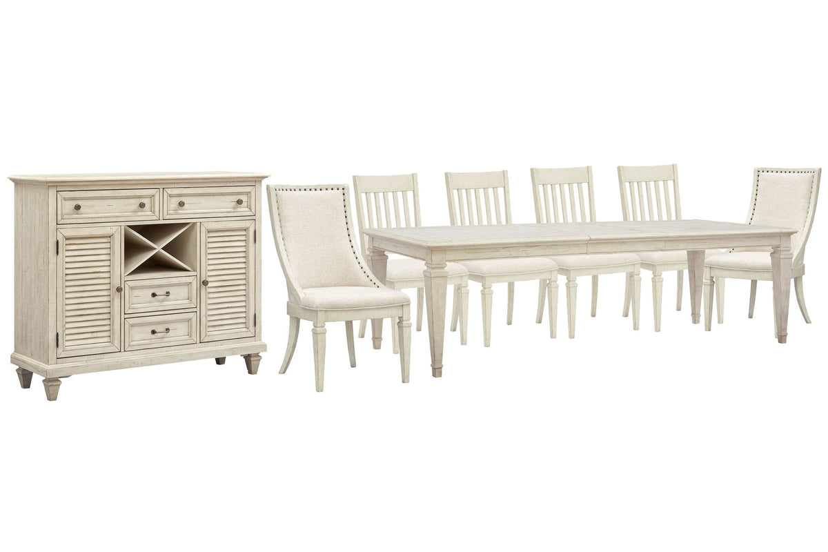 Newport - 8 Piece Extendable Rectangular Dining Table Set
