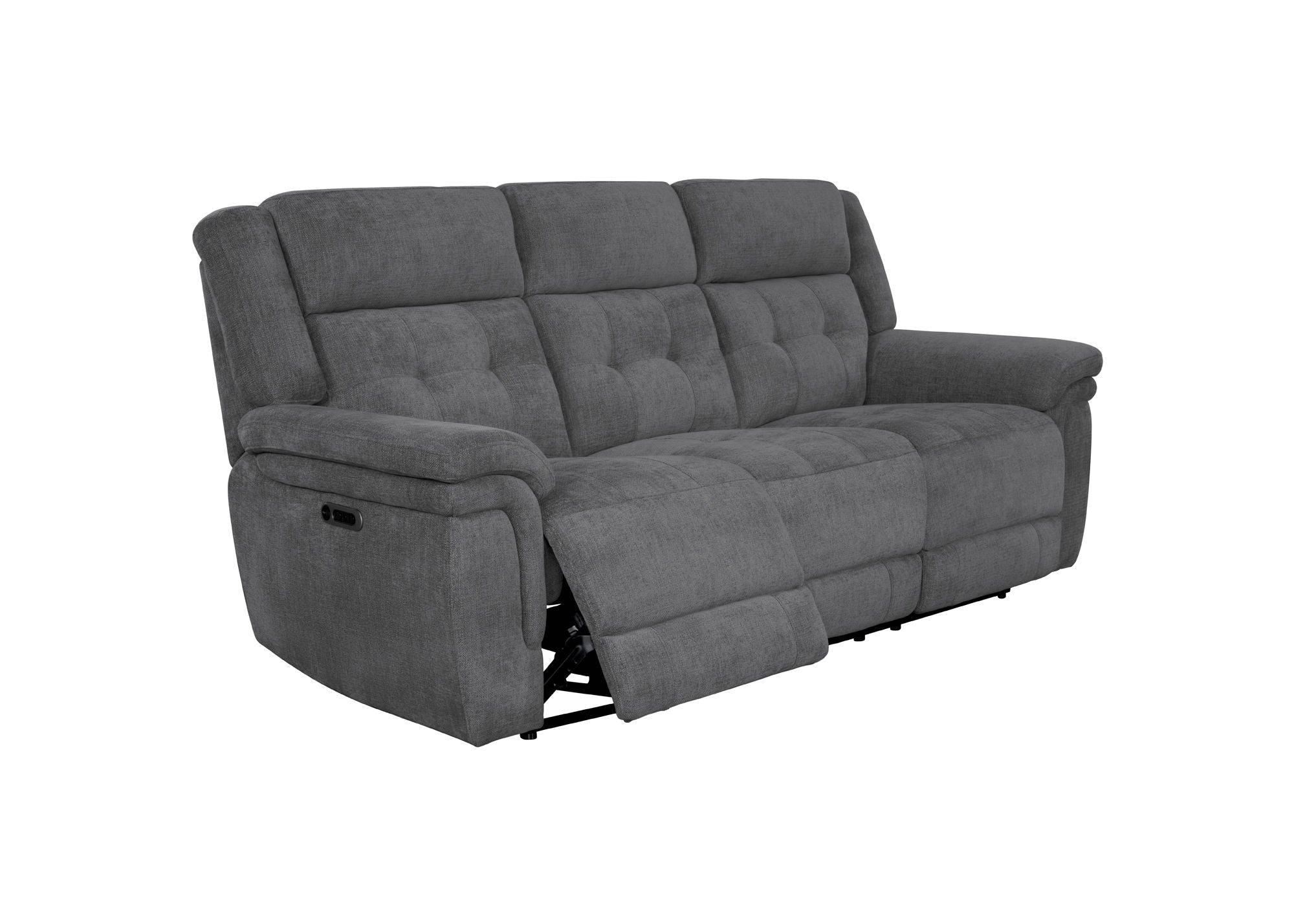 Richland - Power Reclining Sofa - Bristol Gray