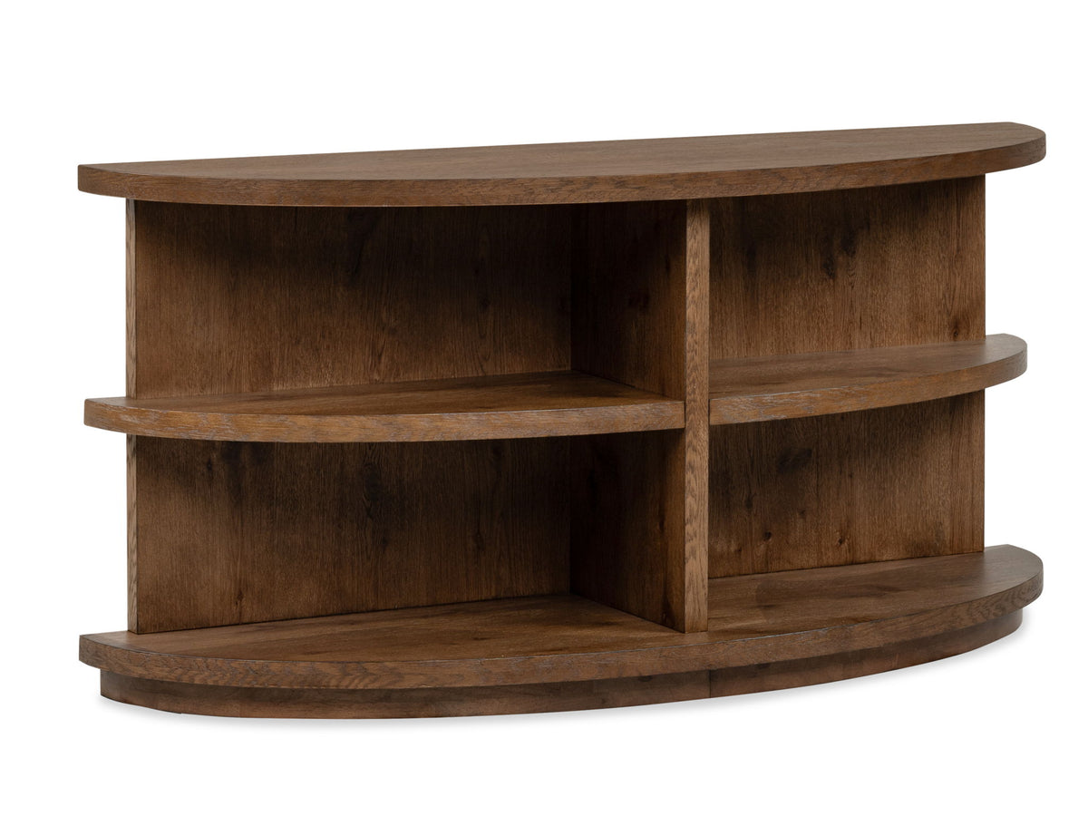 Oswald - Demilune Sofa Table - Brown