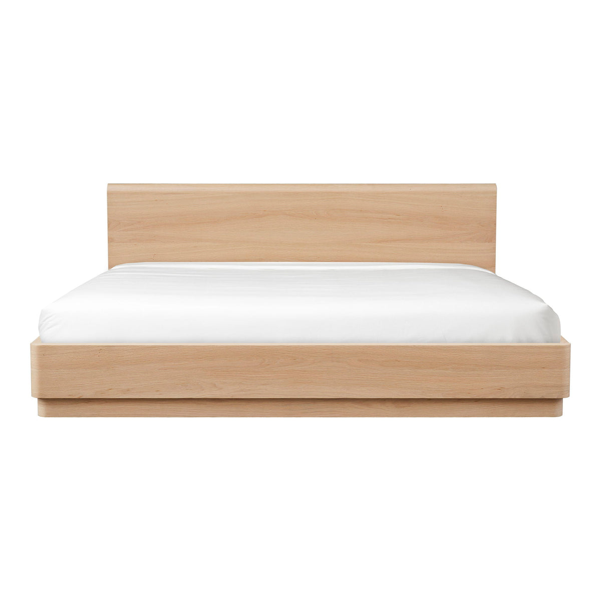 Round Off - King Bed - Natural Oak