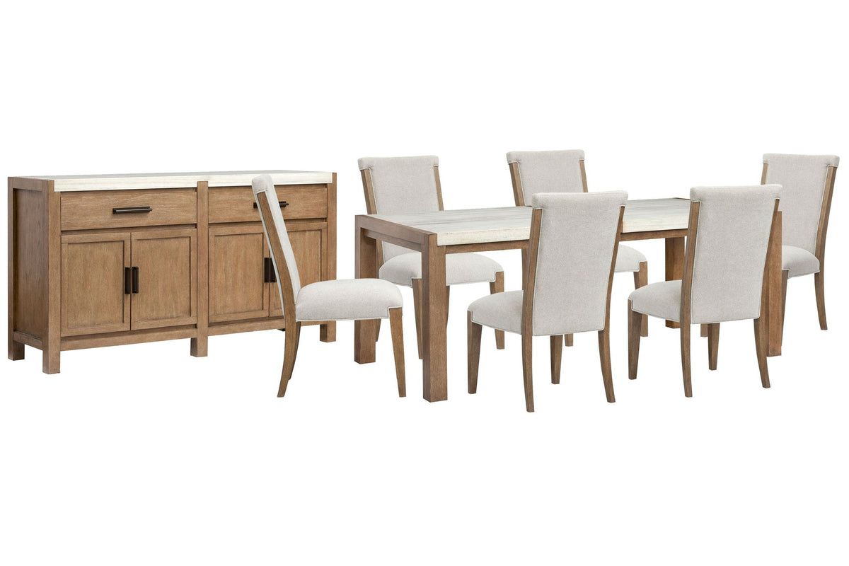 Plum Creek - 8 Piece Rectangular Dining Table Set