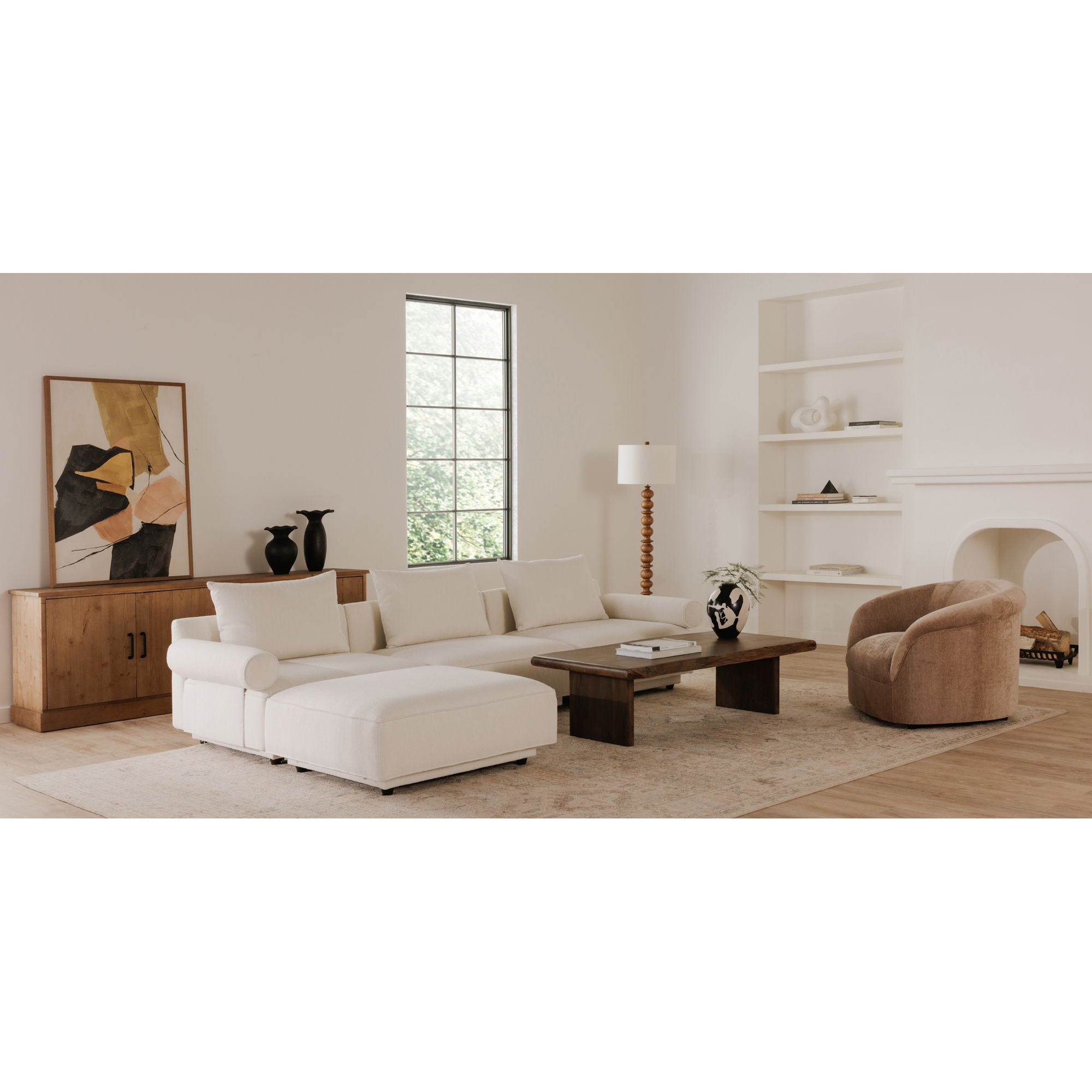 Thora - Lounge Chair - Blush