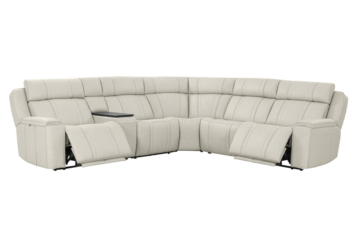 Sausalito - 6 Piece Modular Zero Gravity Power Reclining Sectional With Power Adjustable Headrests