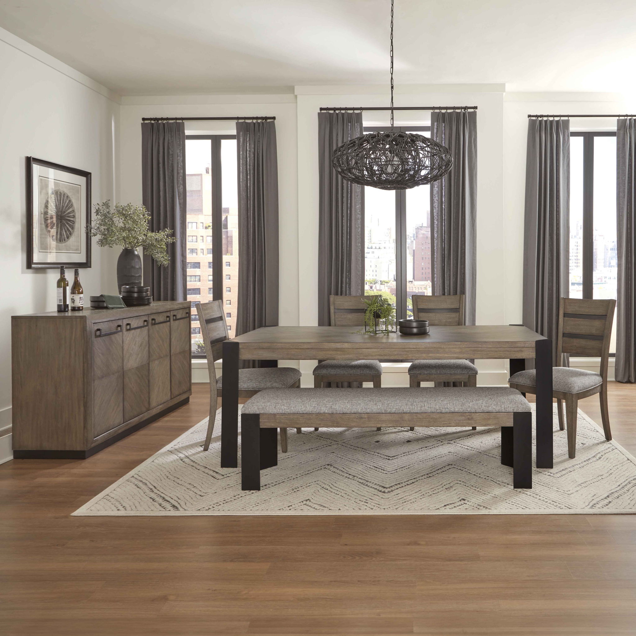 Cedar Fork - Dining Bench - Smoked Arabica