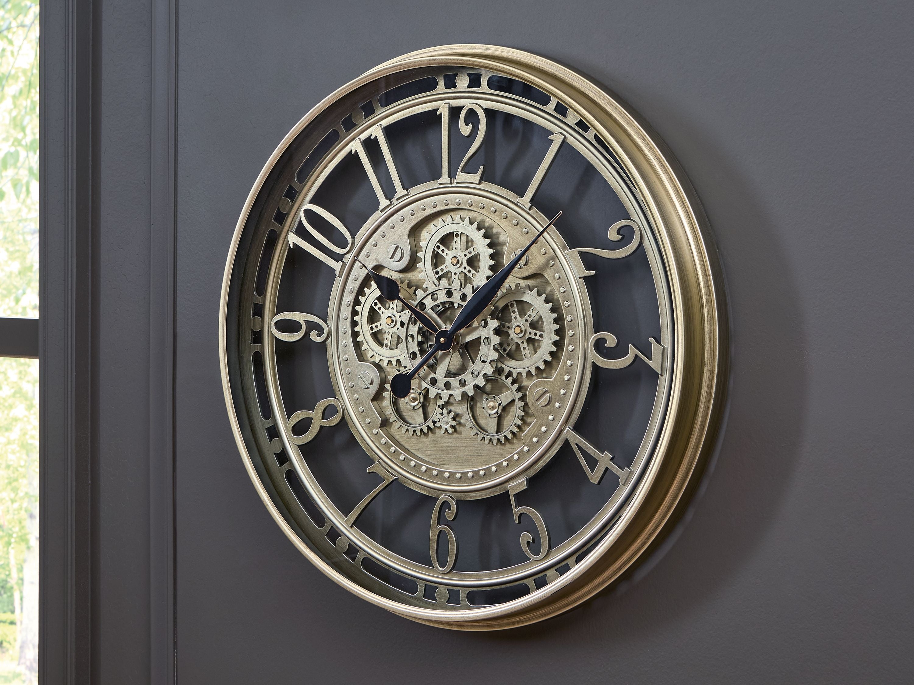 Gilover - Wall Clock - Champagne Finish