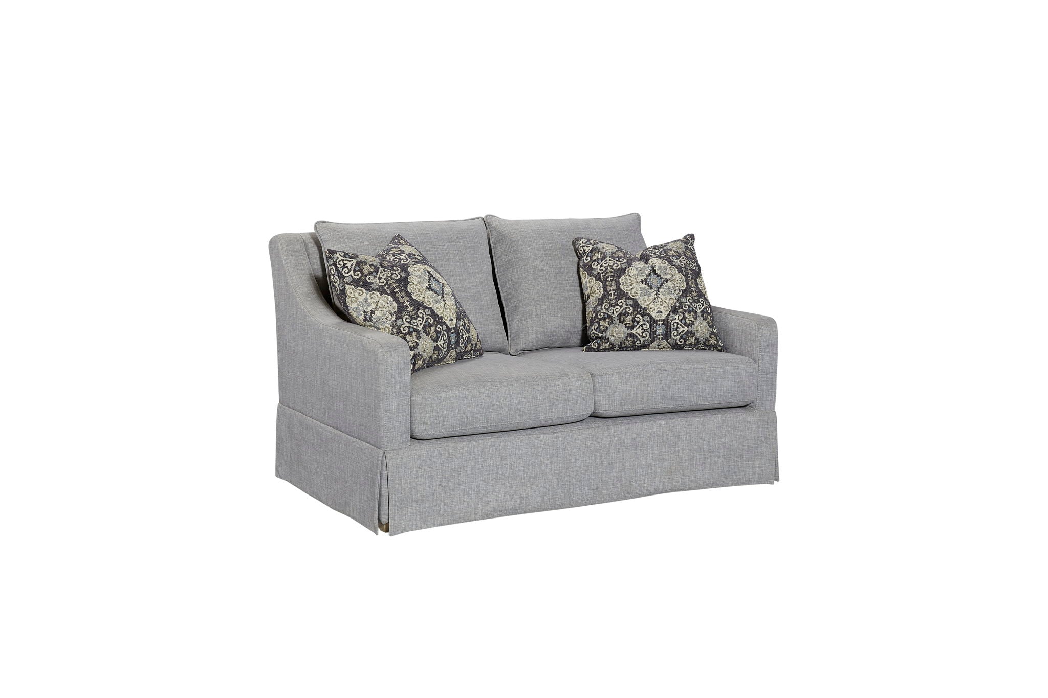Citrus Heights - Loveseat With 2 Pillows - Gray