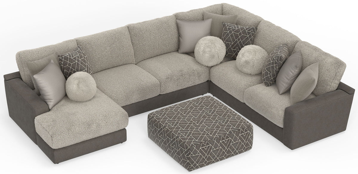 Sectional, Ottoman