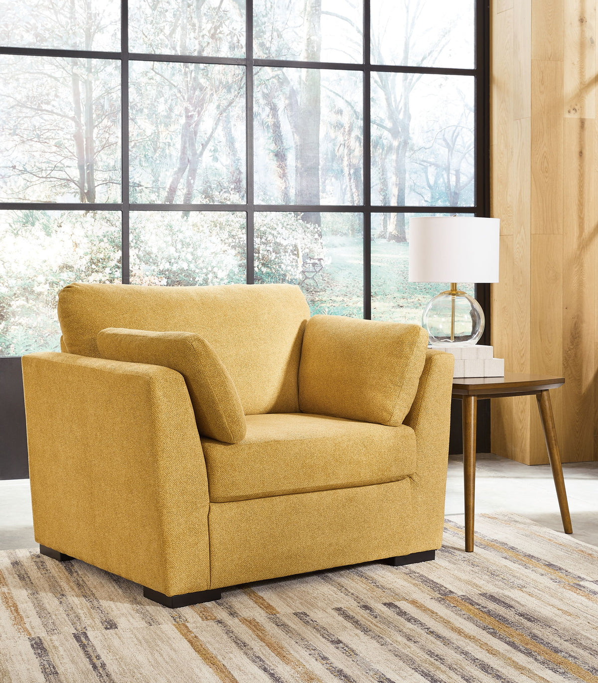 Keerwick - 2 Pc. - Chair And A Half, Ottoman - Sunflower