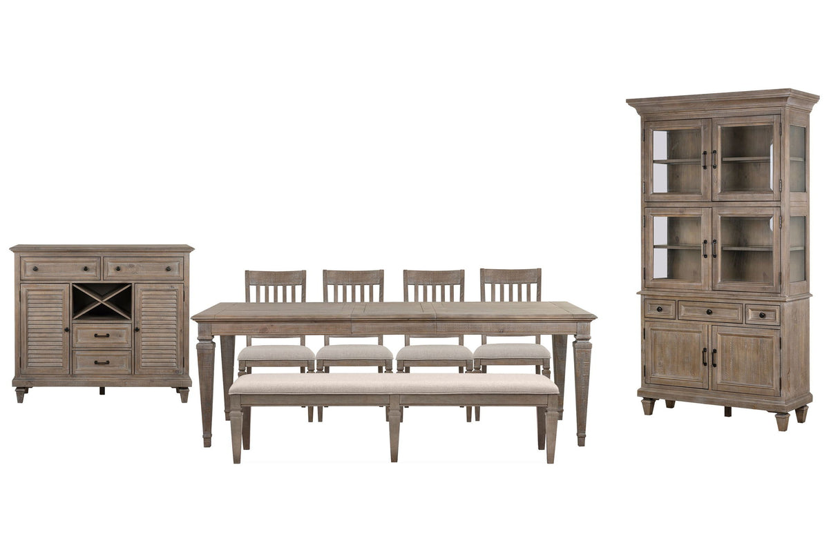 Lancaster - 8 Piece Extendable Rectangular Dining Table Set
