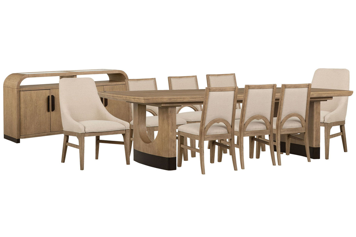 Tristan - Extendable Trestle Dining Table Set