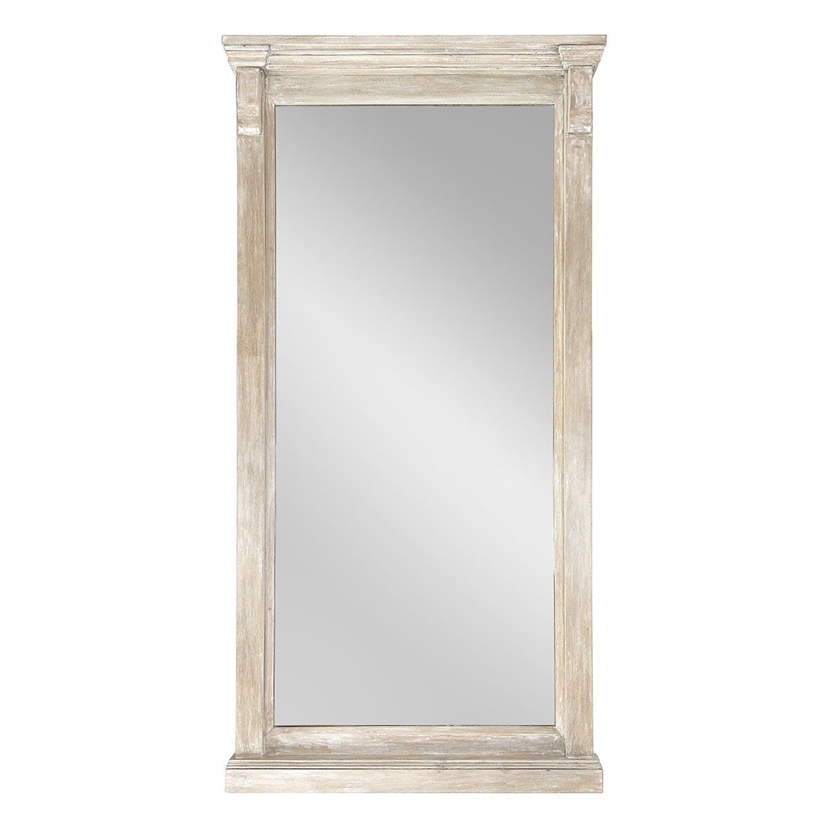Adelaide - Floor Mirror - Natural Cream Wash