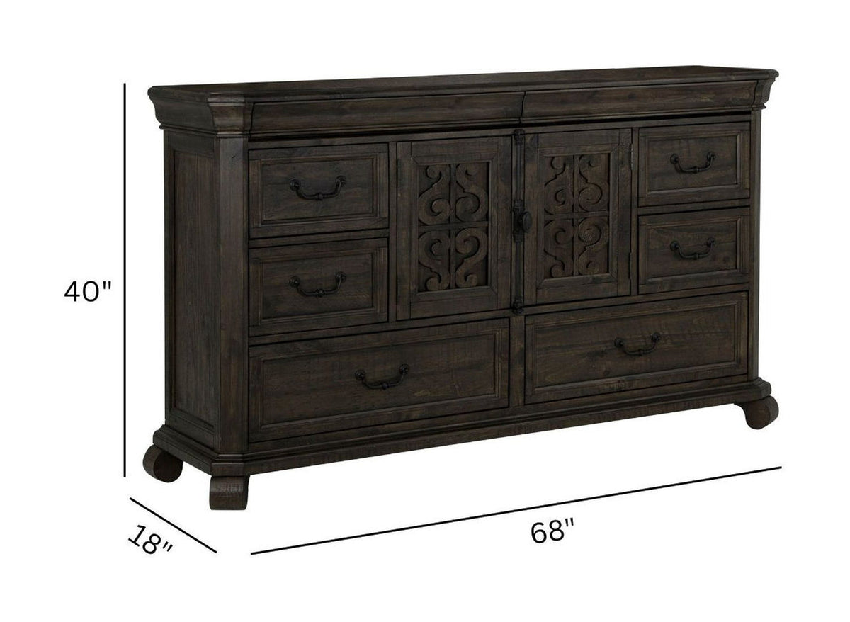 Bellamy - Drawer Dresser - Peppercorn