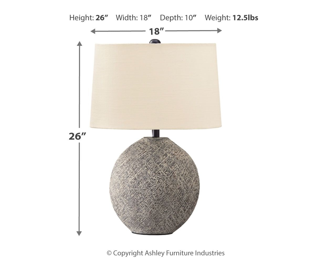 Harif - Paper Table Lamp - Beige