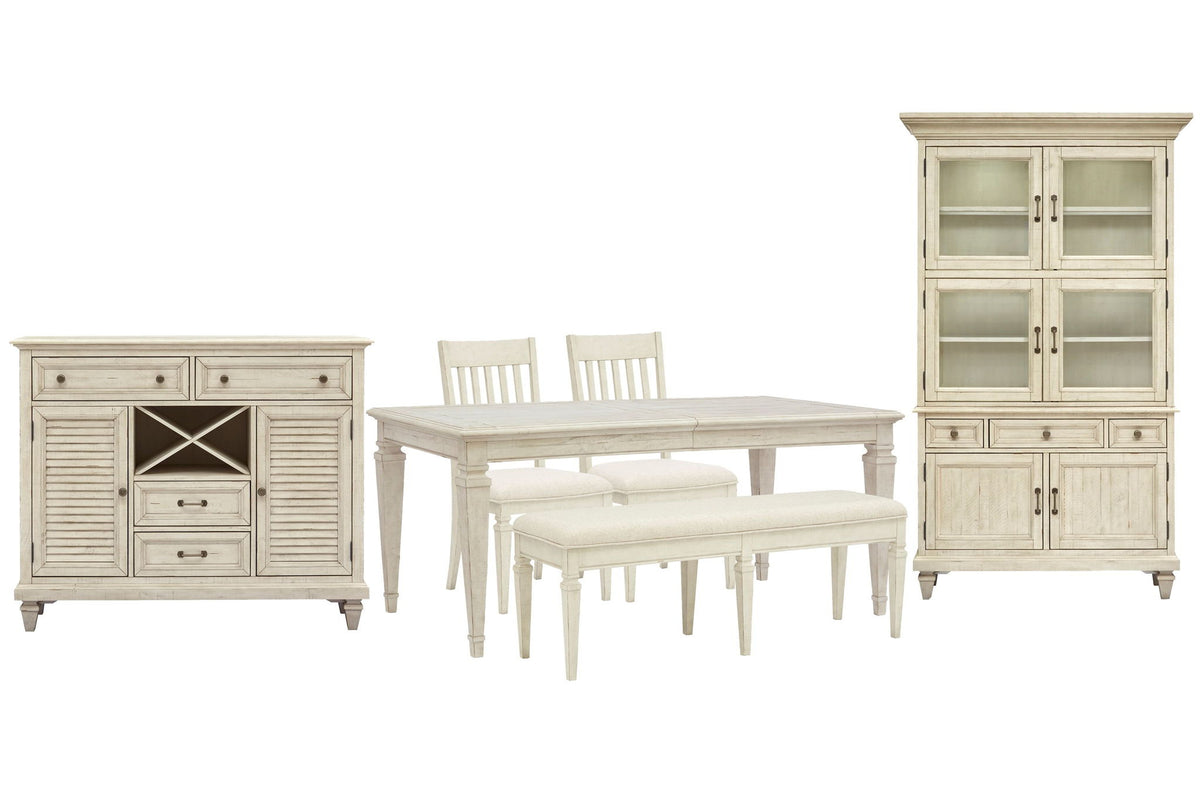 Newport - 6 Piece Extendable Rectangular Dining Table Set