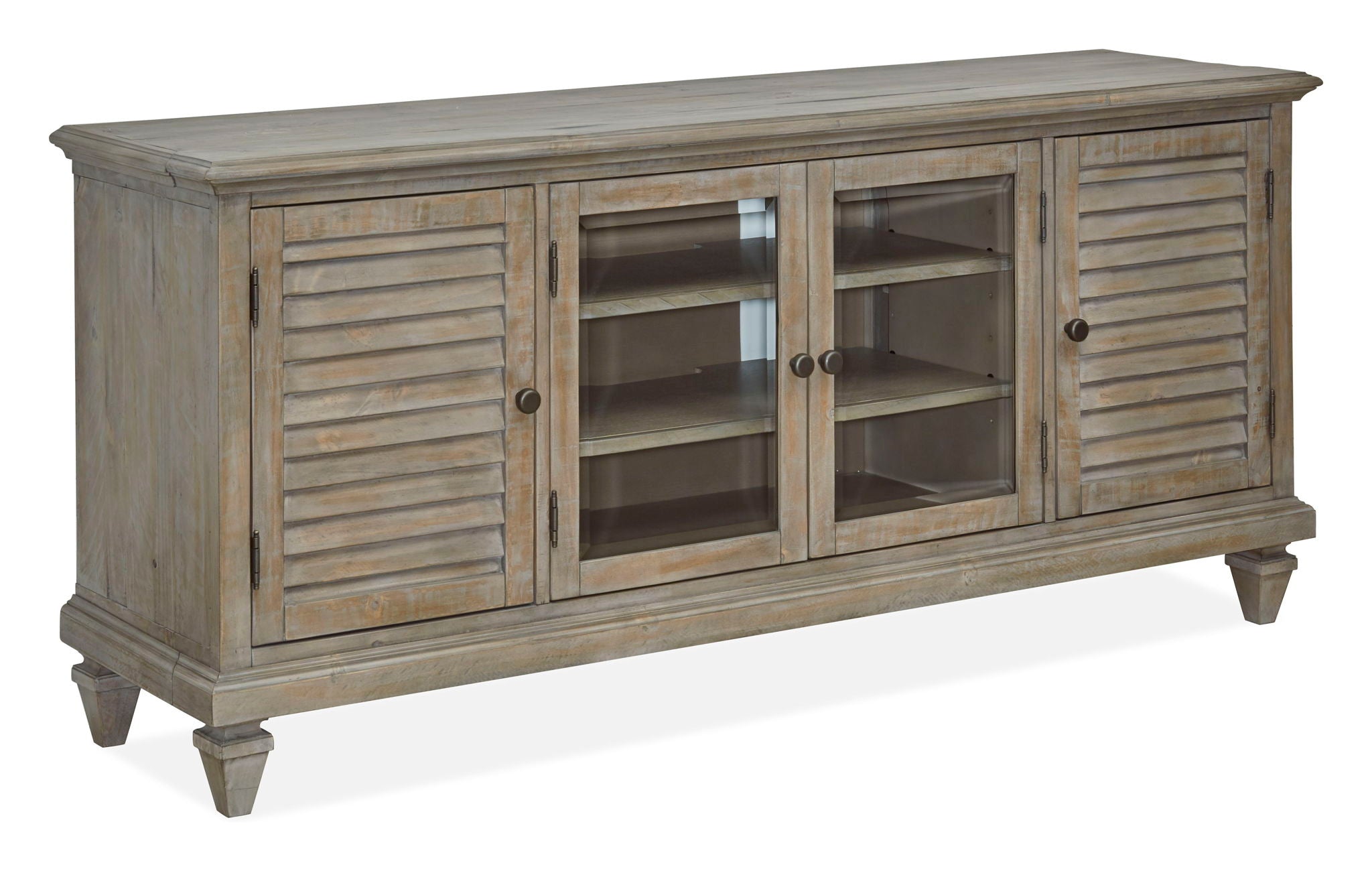 Calistoga - Rustic Entertainment Console - Dovetail Gray