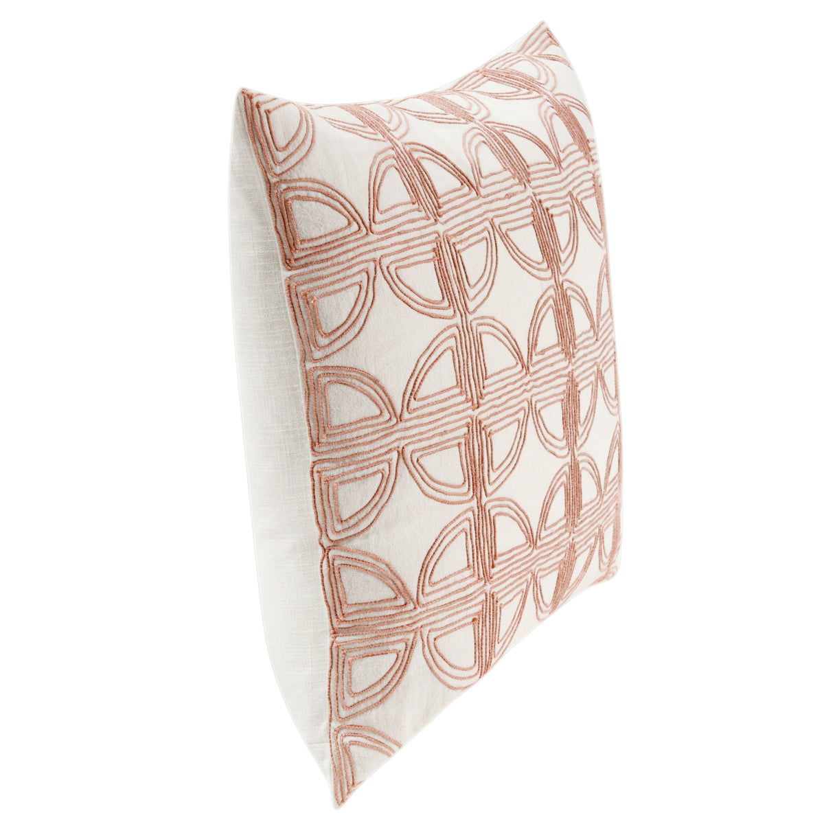 Villa Classics - Elea 22" x 22" Pillow - Ivory / Blush