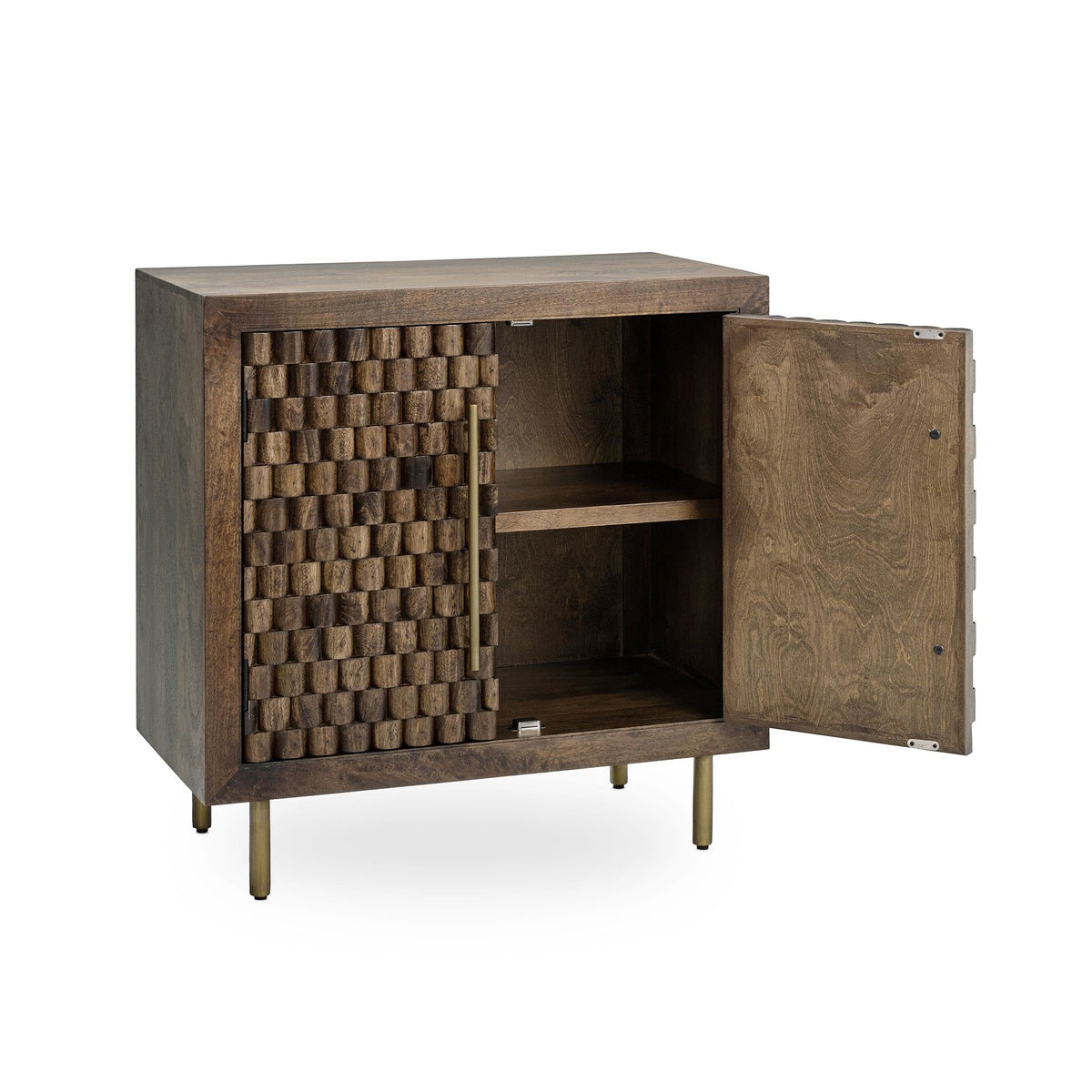 Norwood - 2 Door Cabinet - Bark Brown