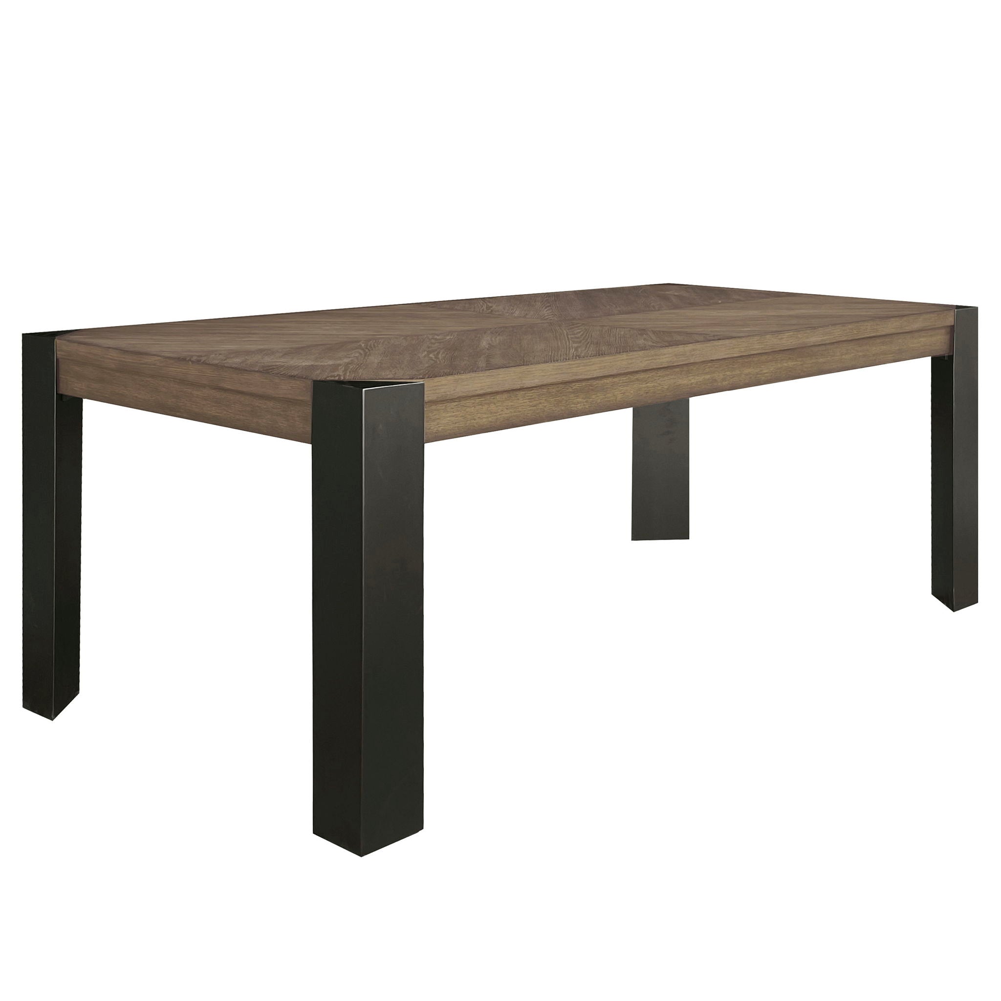 Cedar Fork - Dining Table With 6 Ladderback Chairs - Smoked Arabica