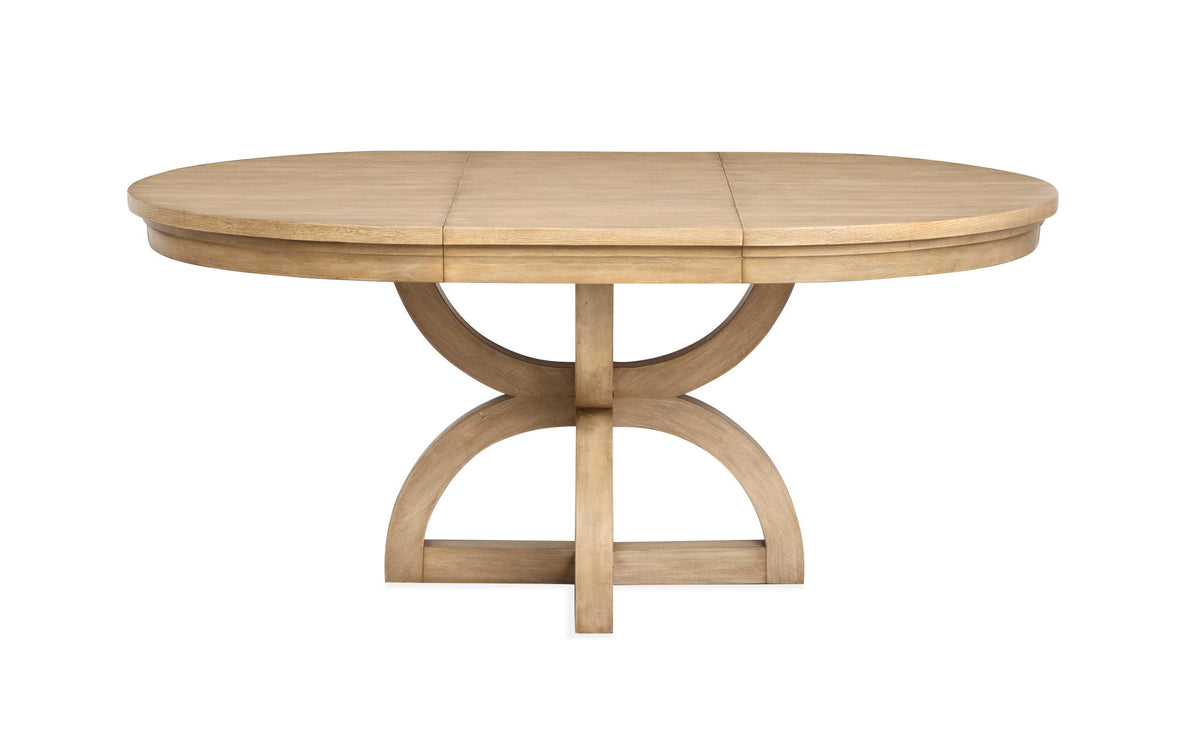 Coventry - Extendable 48" Round Dining Table - Honey Wheat