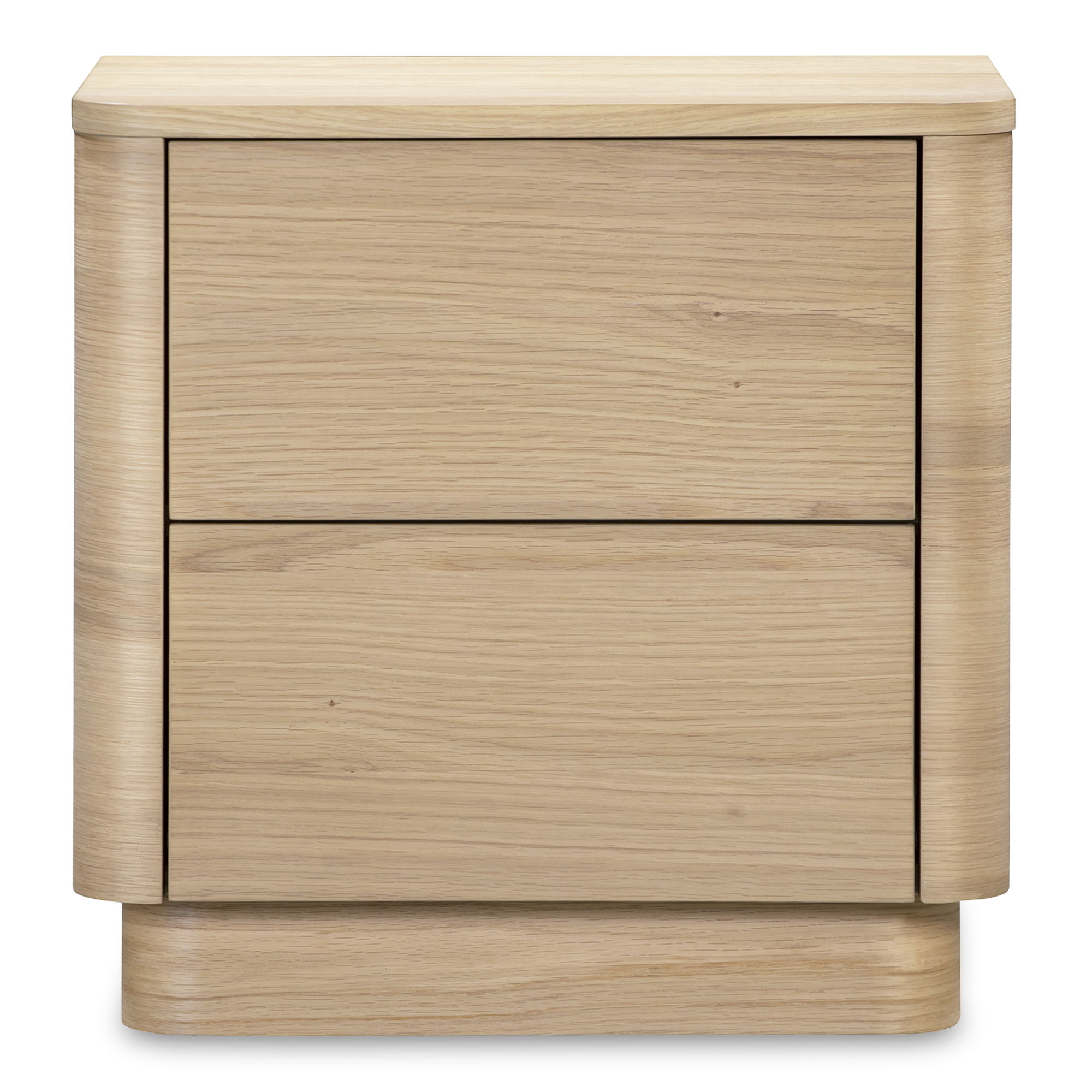 Round Off - Tall Nightstand - Light Brown