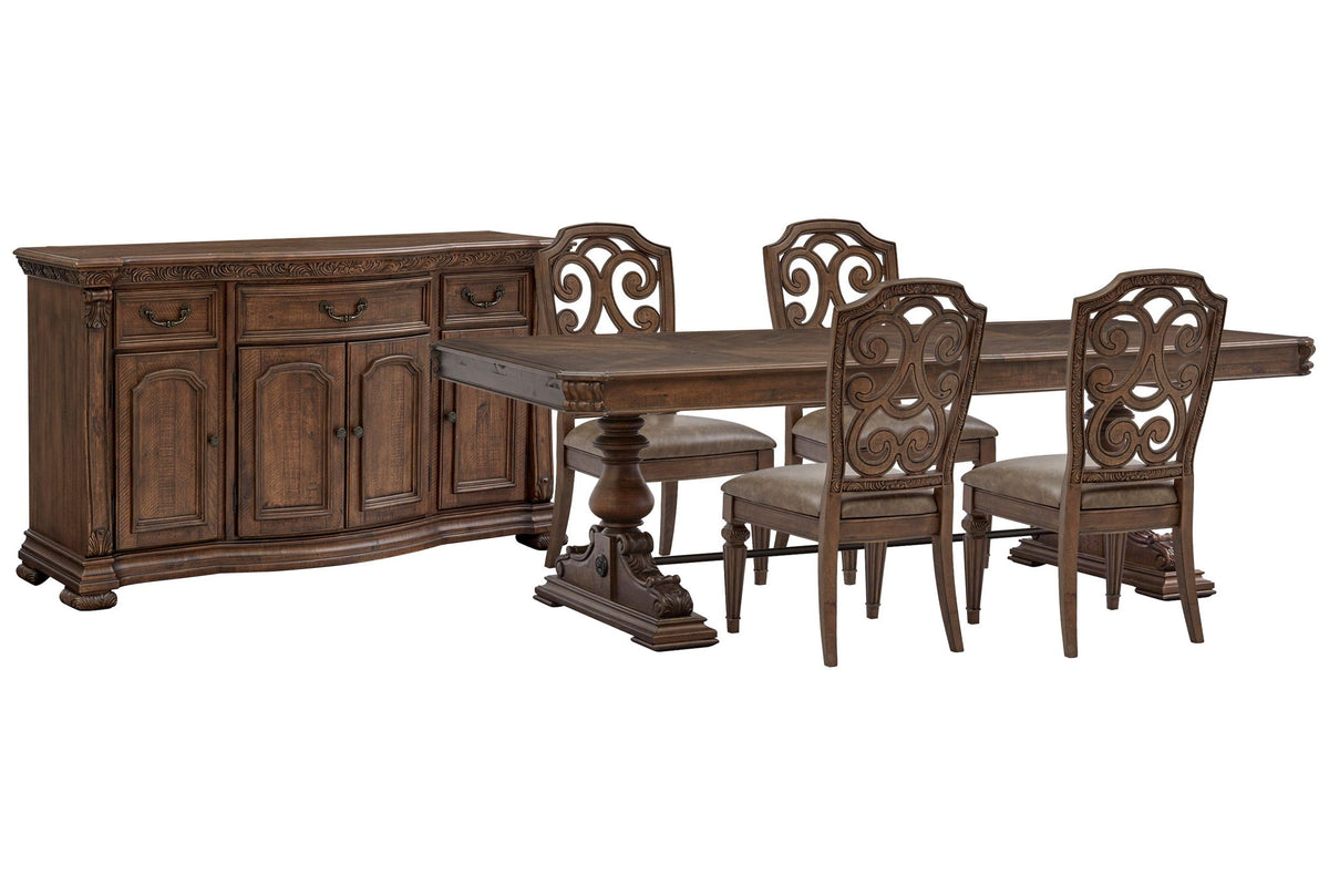 Durango - Extendable Trestle Dining Table Set