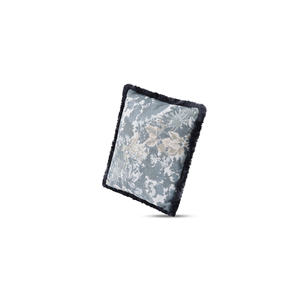 Yasmin - Square Cushion Tapestry - Blue / Gray
