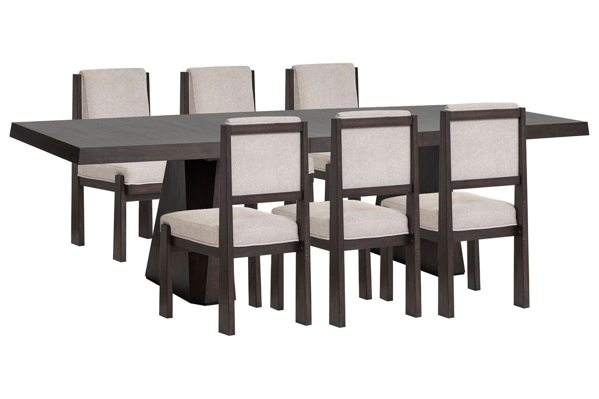 Tauren - 7 Piece Extendable Double Pedestal Dining Table Set