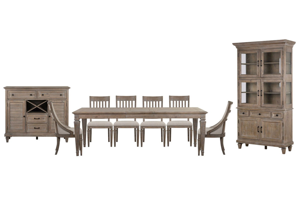 Lancaster - 9 Piece Extendable Rectangular Dining Table Set