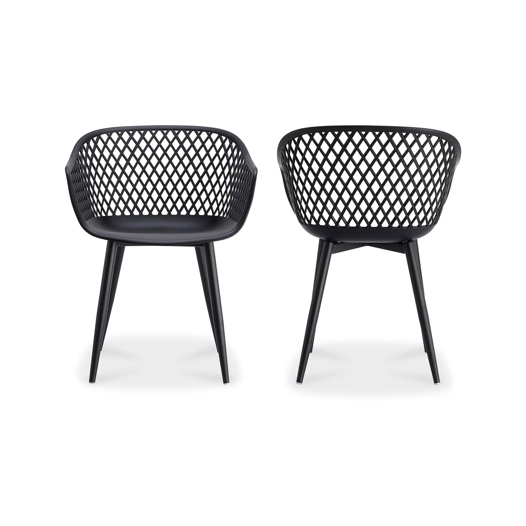 Piazza - Outdoor Chair (Set of 2) - Black