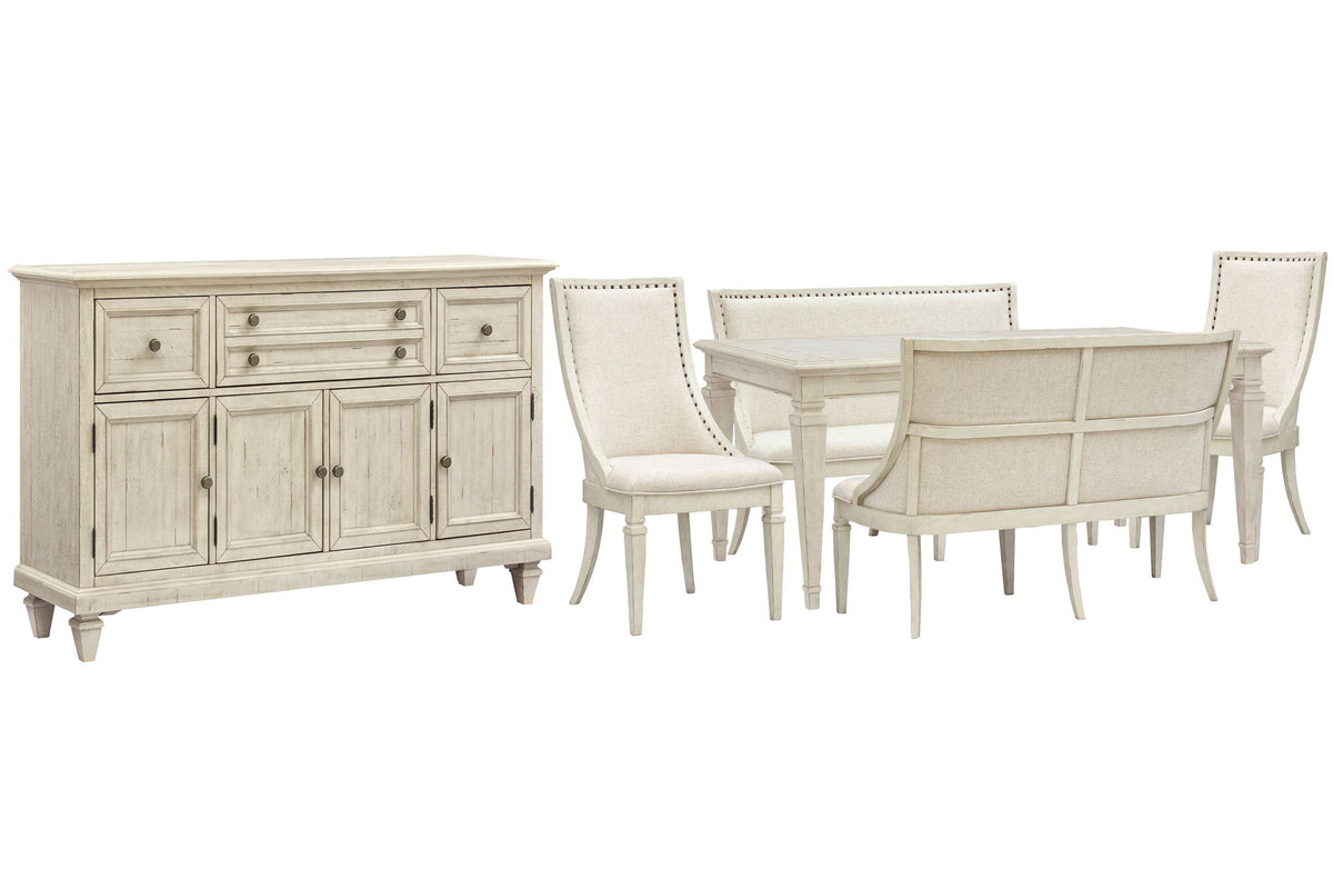 Newport - 6 Piece Extendable Rectangular Dining Table Set