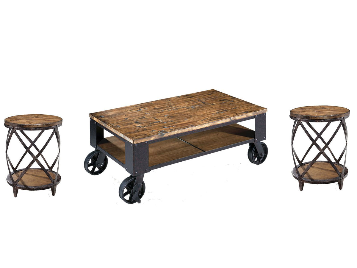 Pinebrook - Rectangular Starter Cocktail Table Set