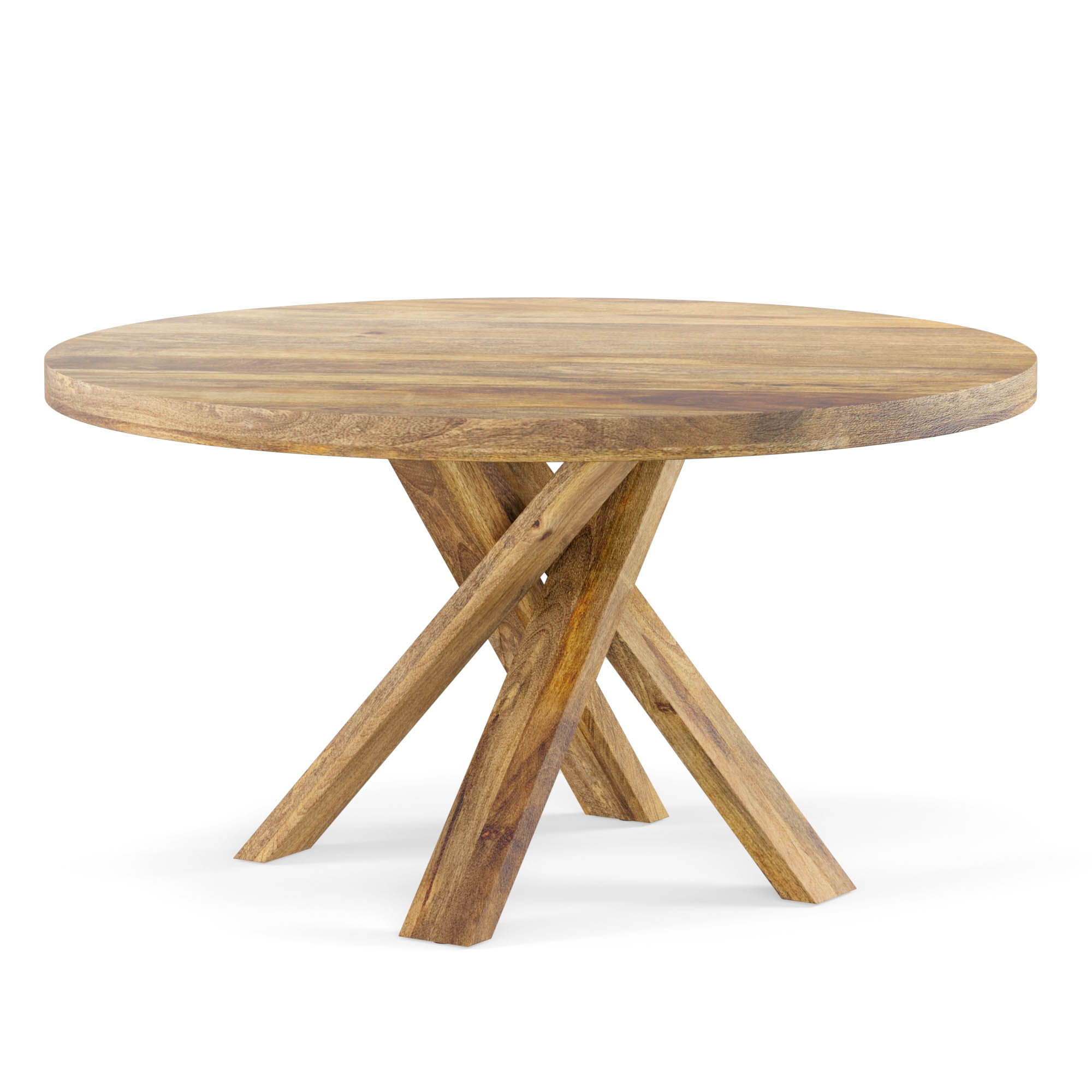 Crossings - Downtown Round Dining Table With 4 Upholstered Chairs - Amber & Gray