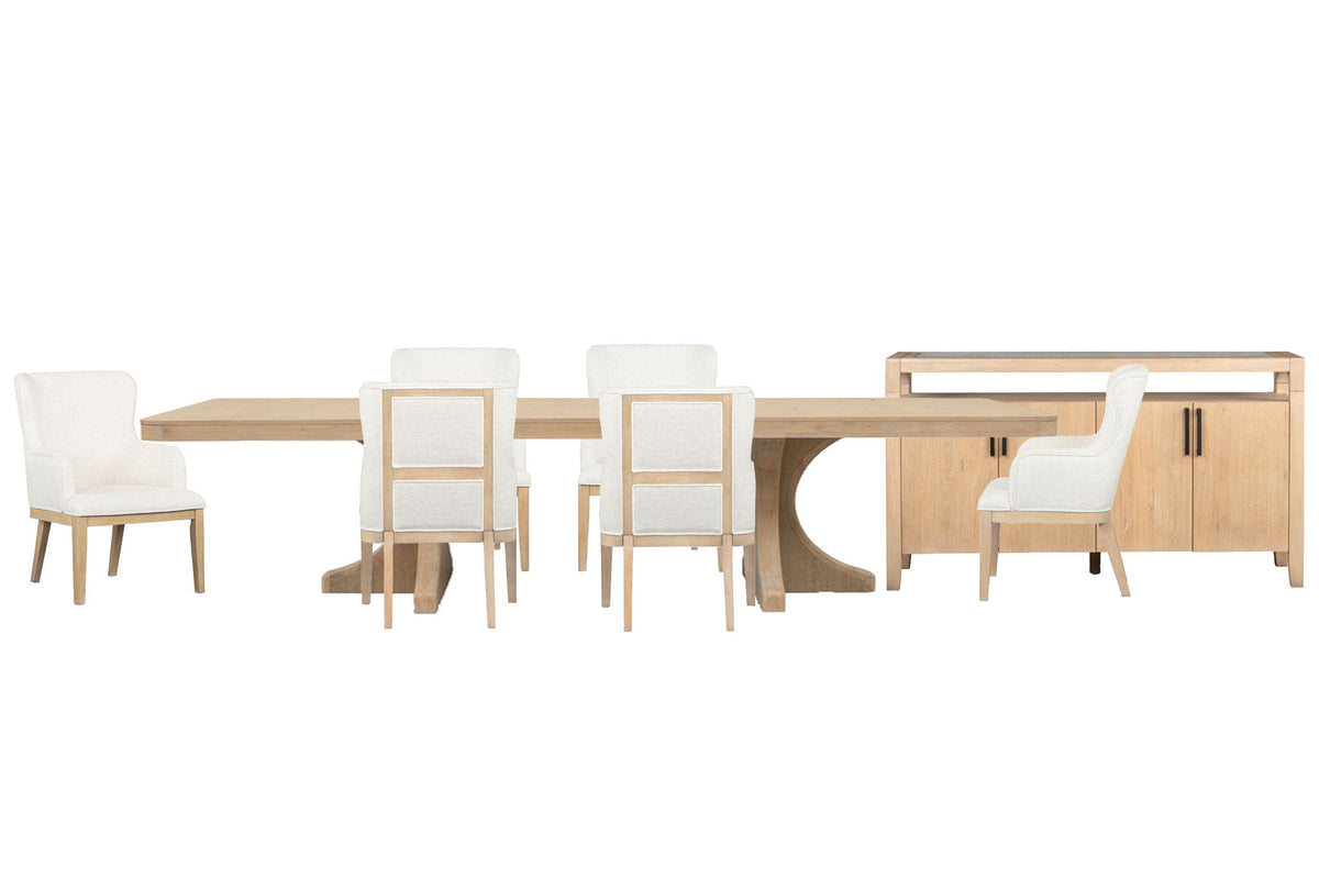 Somerset - Extendable Trestle Dining Table Set