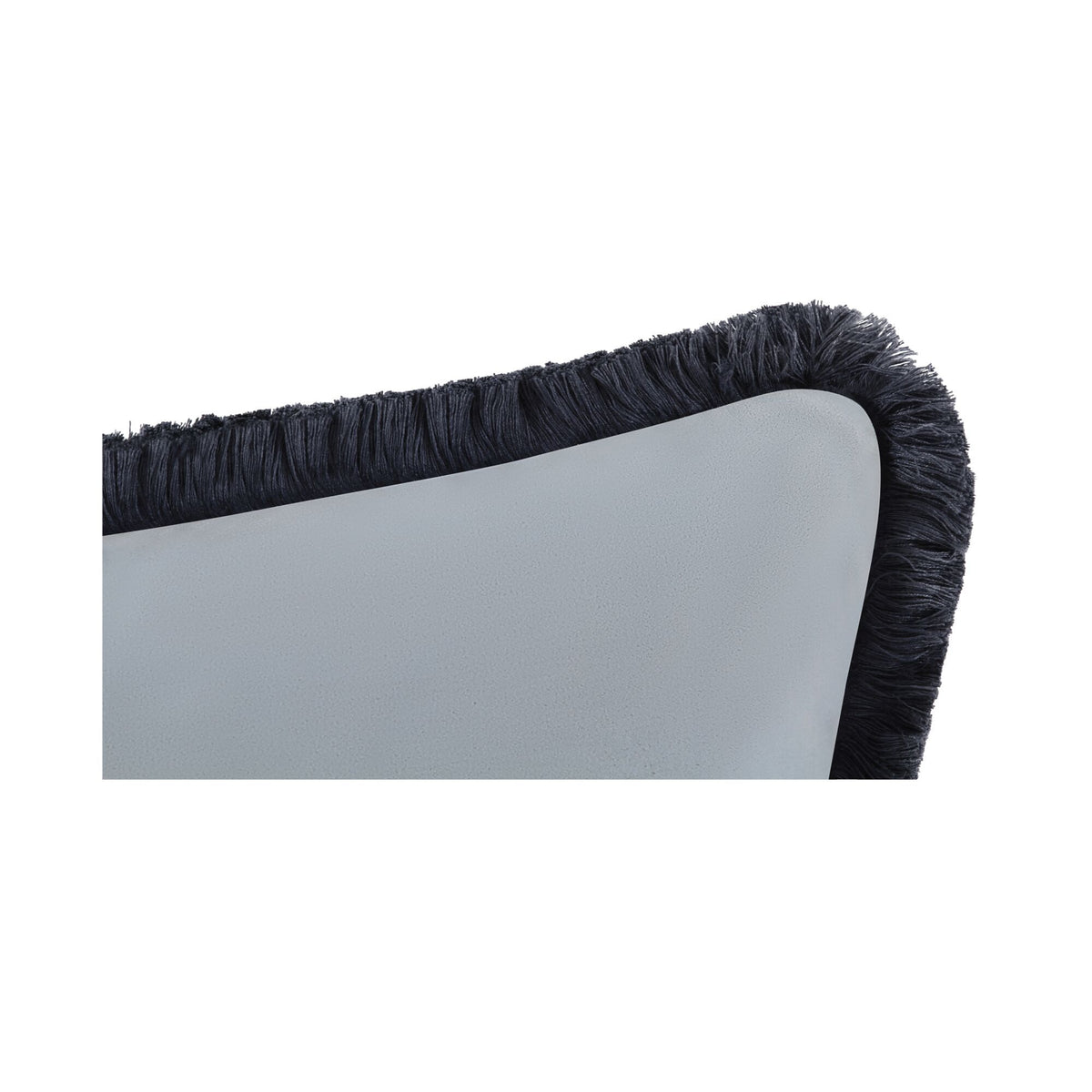 Yasmin - Lumbar Cushion Faux Mohair - Light Blue