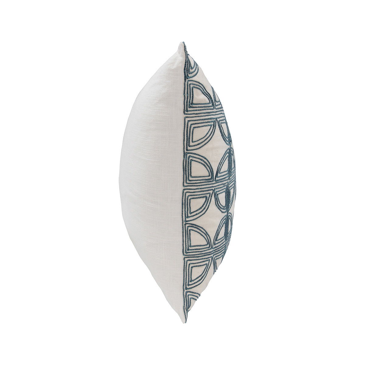 Elea - 22" x 22" Pillow - Ivory / Navy