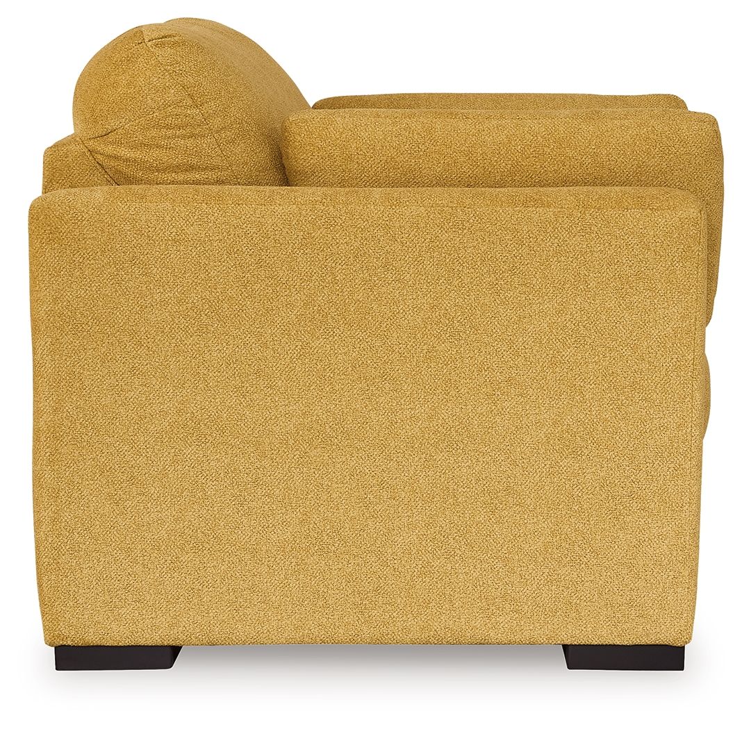Keerwick - 2 Pc. - Chair And A Half, Ottoman - Sunflower