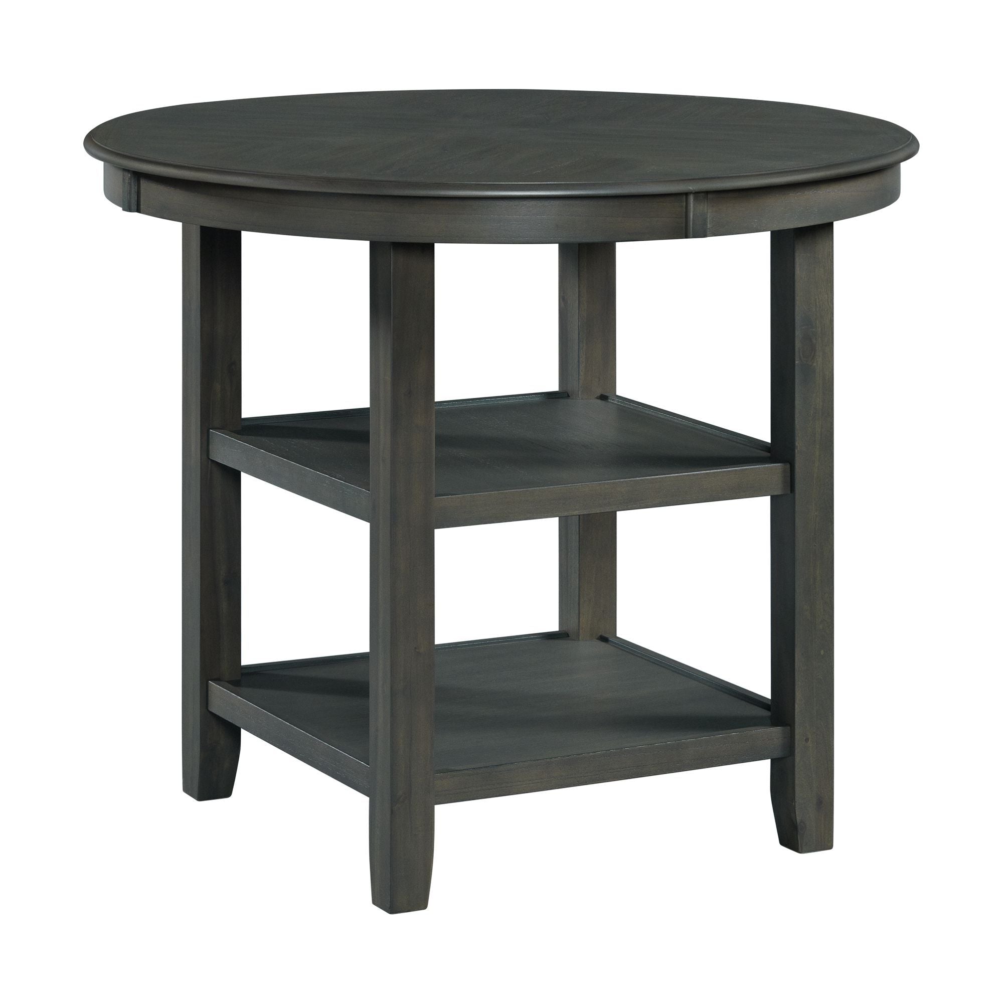 Amherst - Counter Table With Wood Leg - Gray Finish