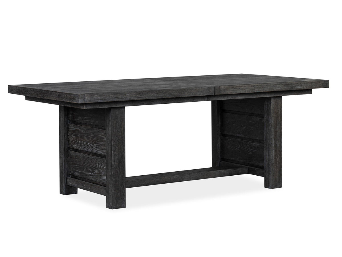 Plum Creek - 7 Piece Extendable Trestle Dining Table Set
