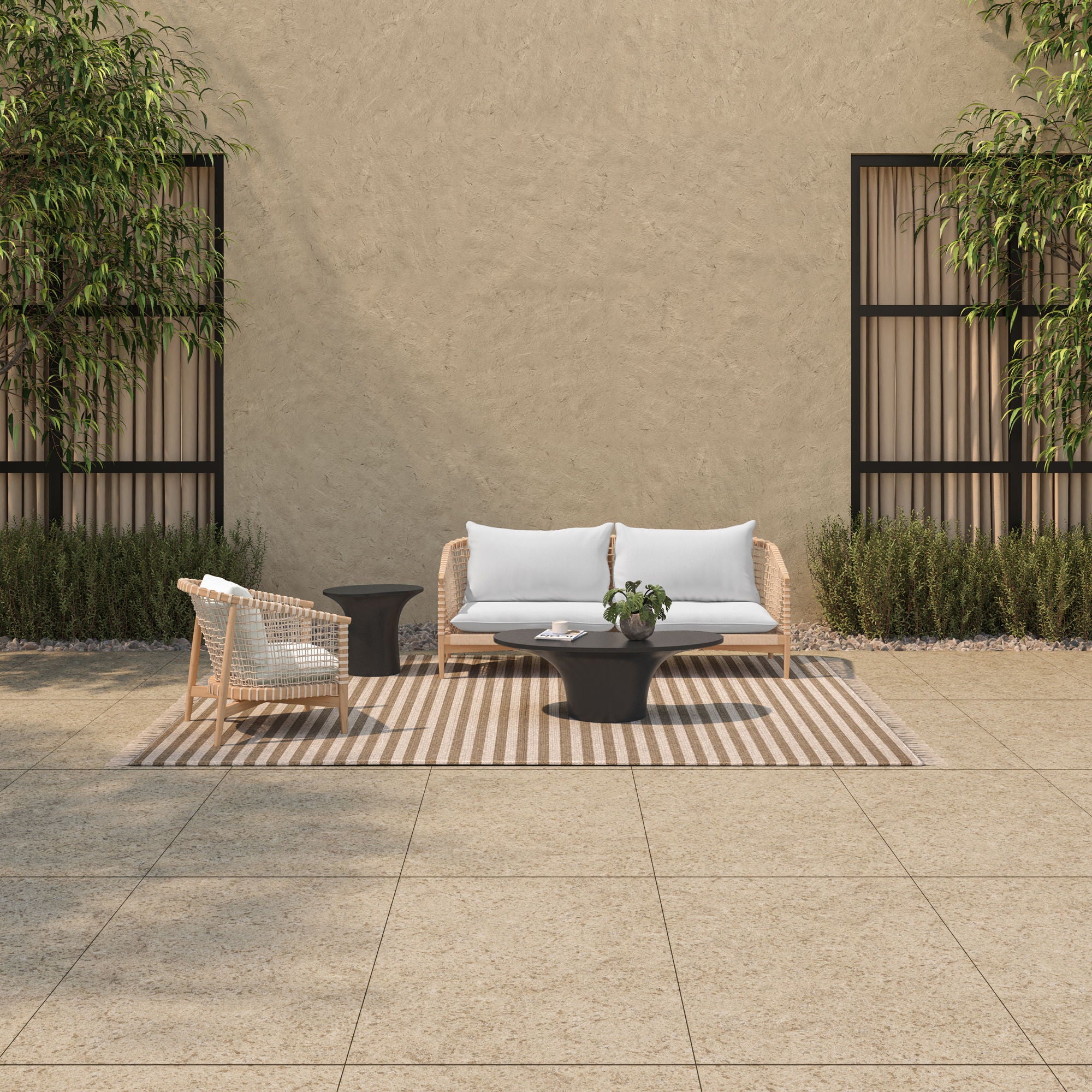 Yumi - Outdoor Coffee Table - Black