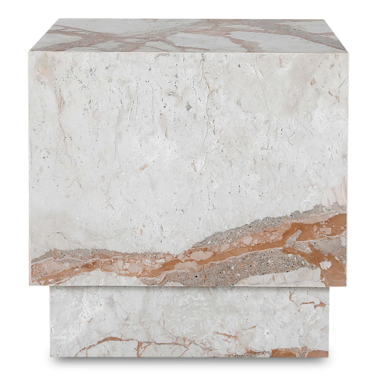 Layla - Side Table - Breccia Marble
