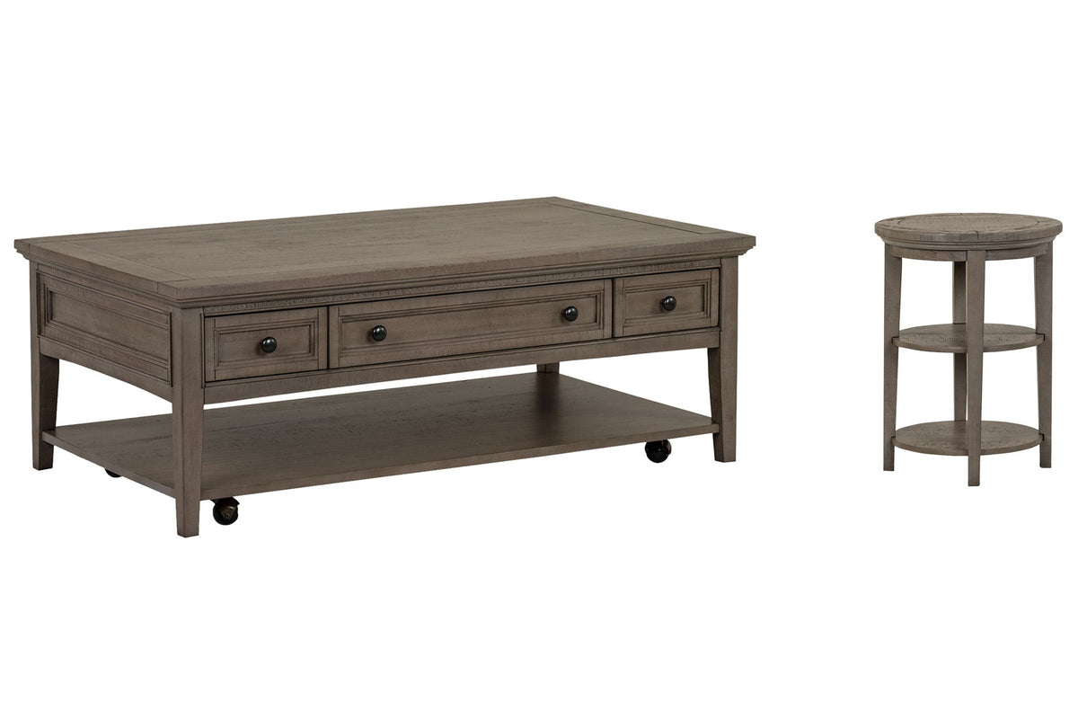 Paxton Place - Rectangular Caster Cocktail Table Set
