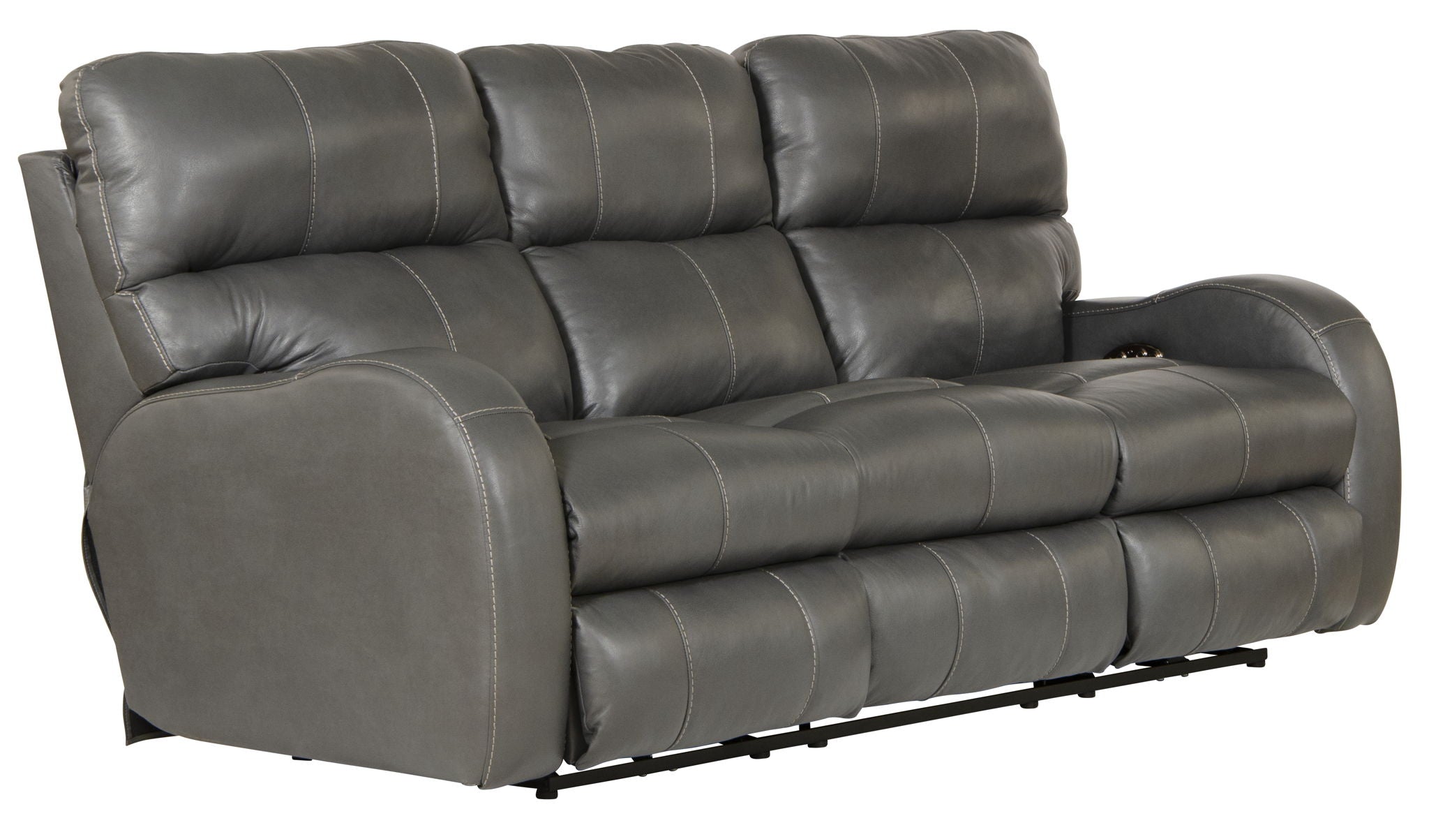 Angelo - Power Reclining Sofa - Gunmetal
