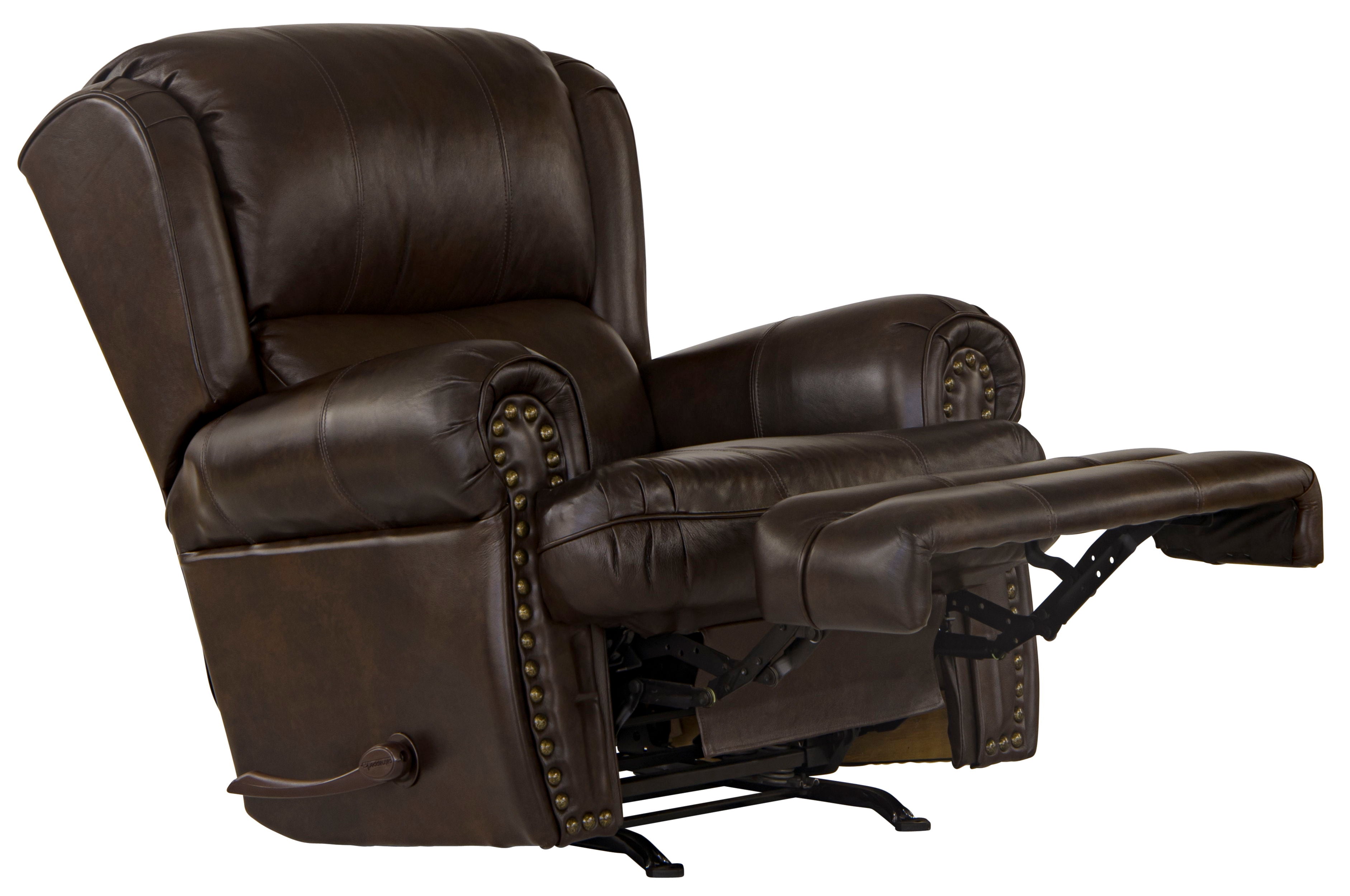 Roberto - Leather Rocker Recliner - Cocoa