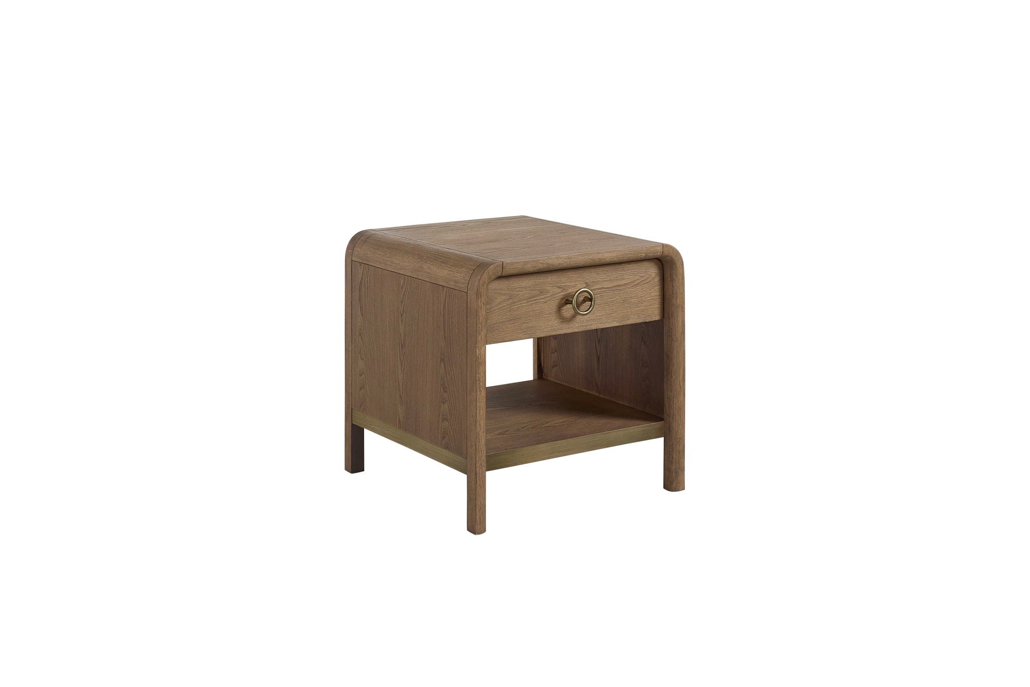Elure - Waterfall End Table - Latte