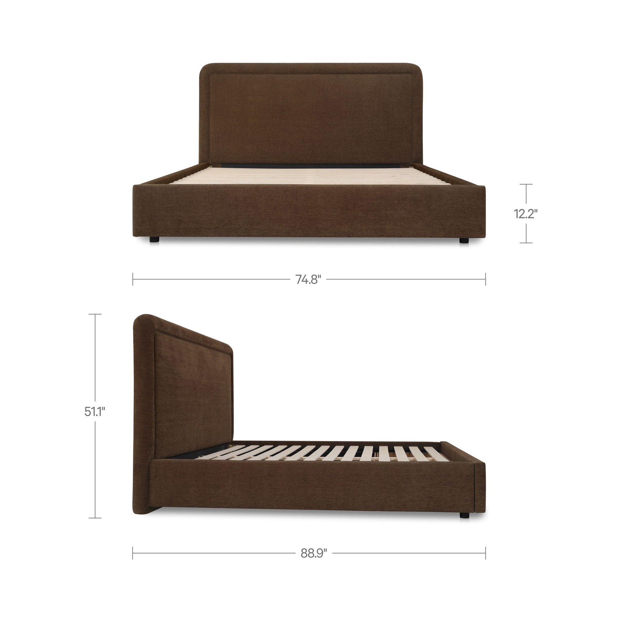 Simon - Queen Storage Bed - Brown