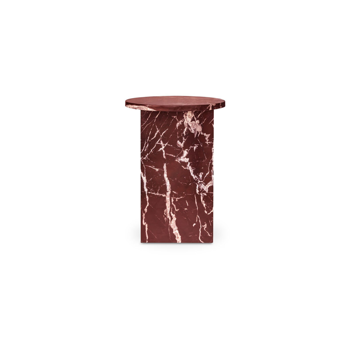 Grace - Accent Table Levante Marble - Red / Rosso