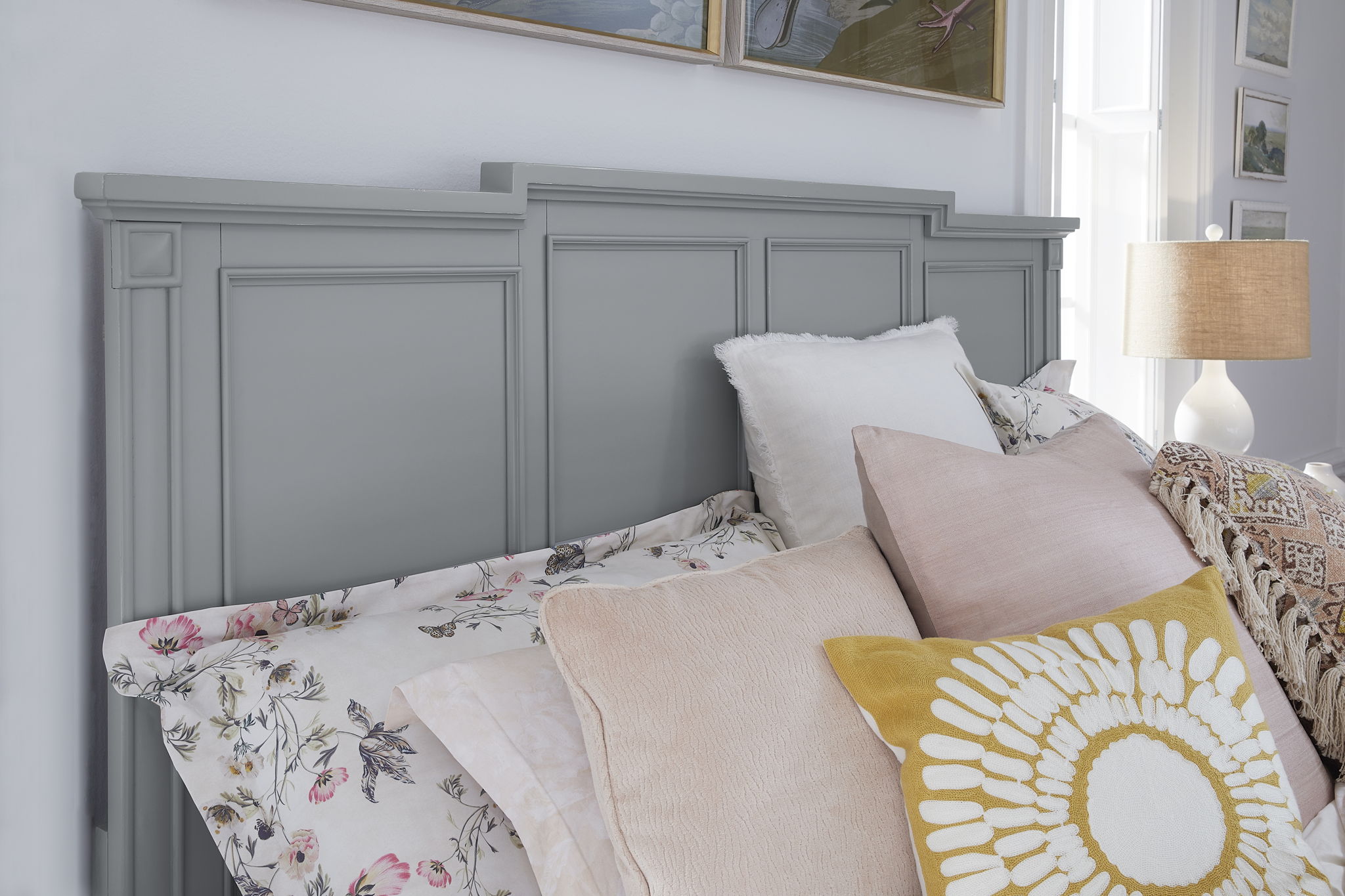 Glenbrook - Complete California King Panel Bed - Pebble