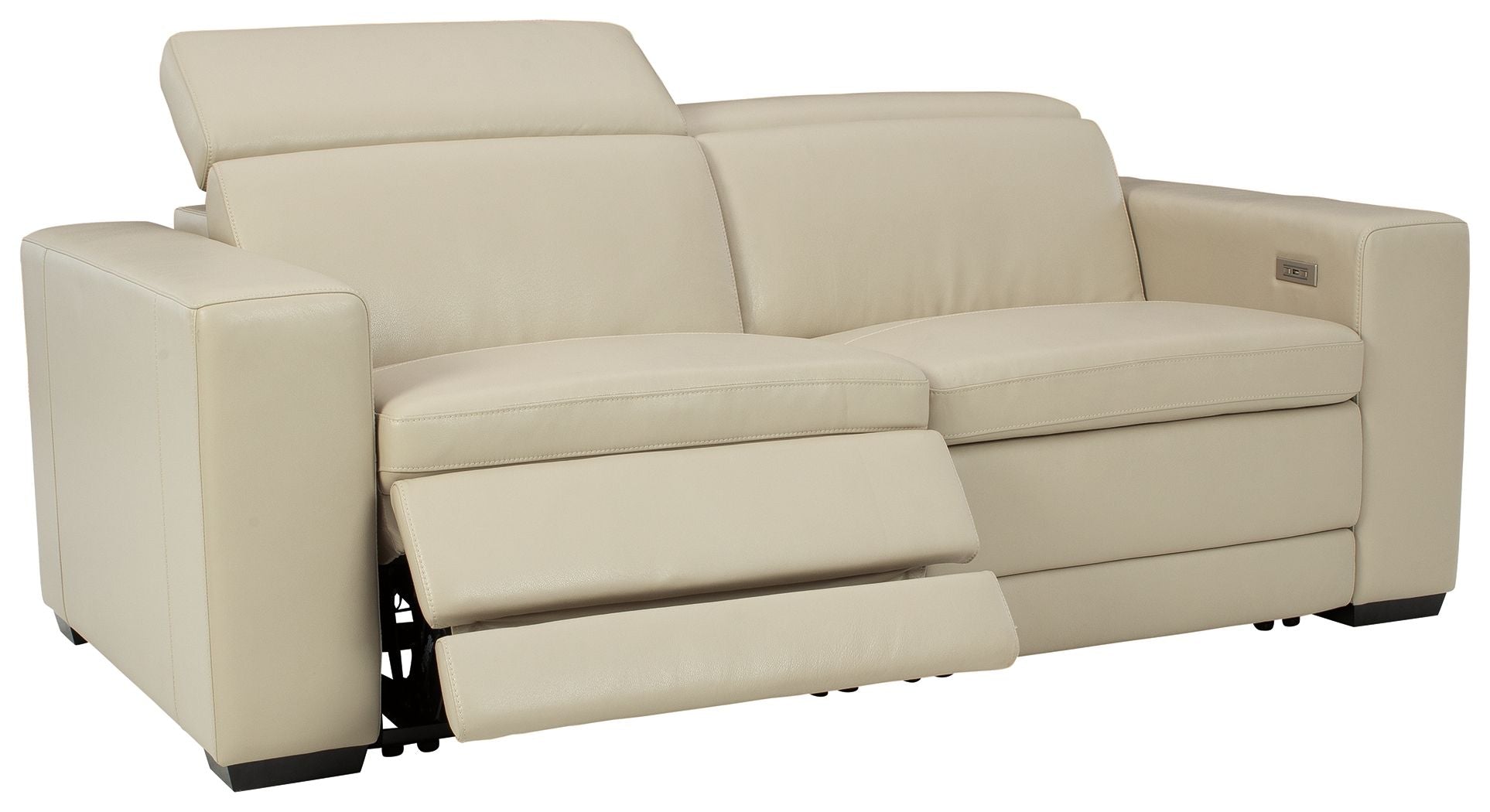 Texline - 3-Piece Power Reclining Loveseat - Sand