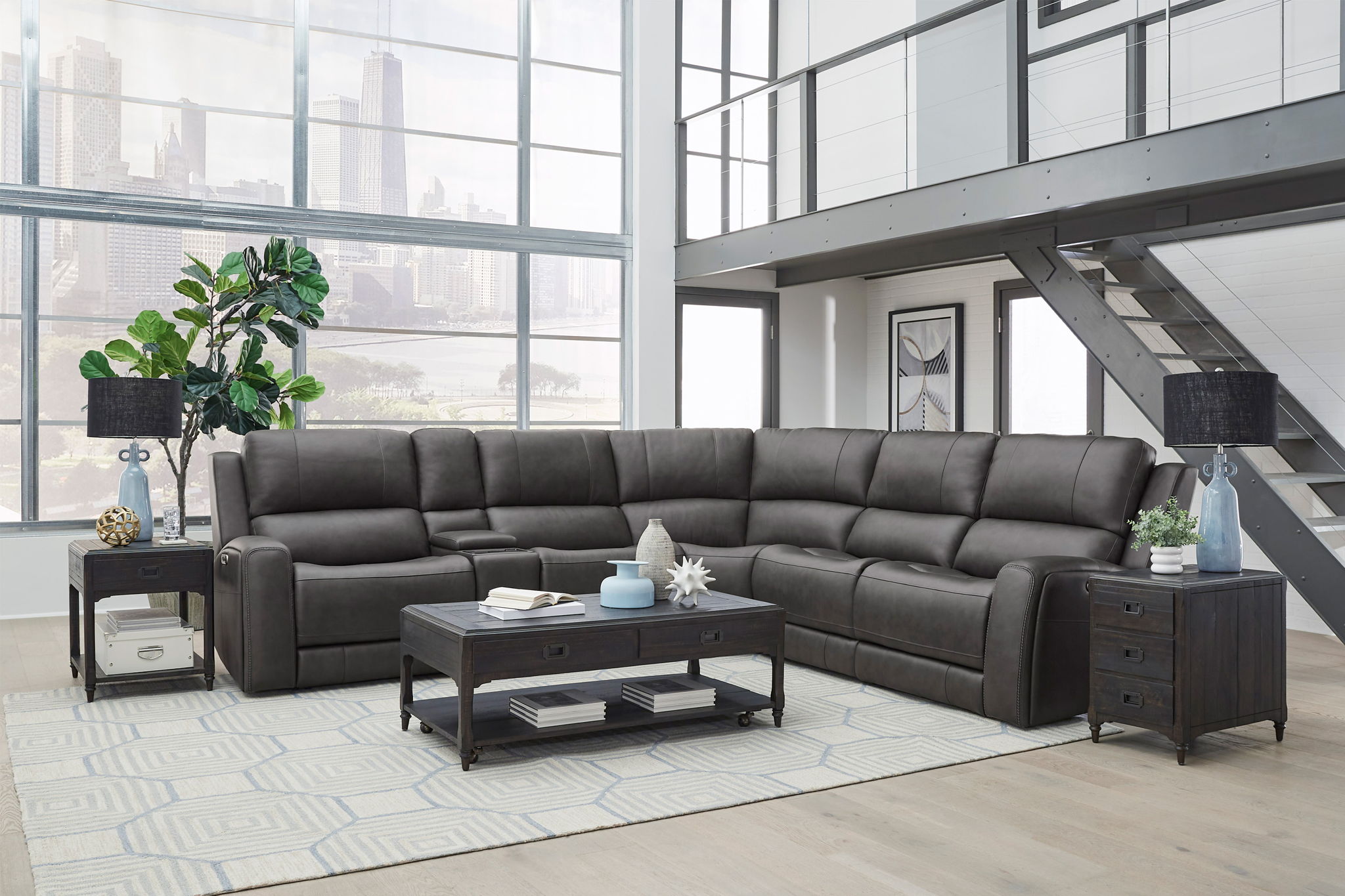Belmont - Zero Gravity Power Reclining Sectional With Power Adjustable Headrests
