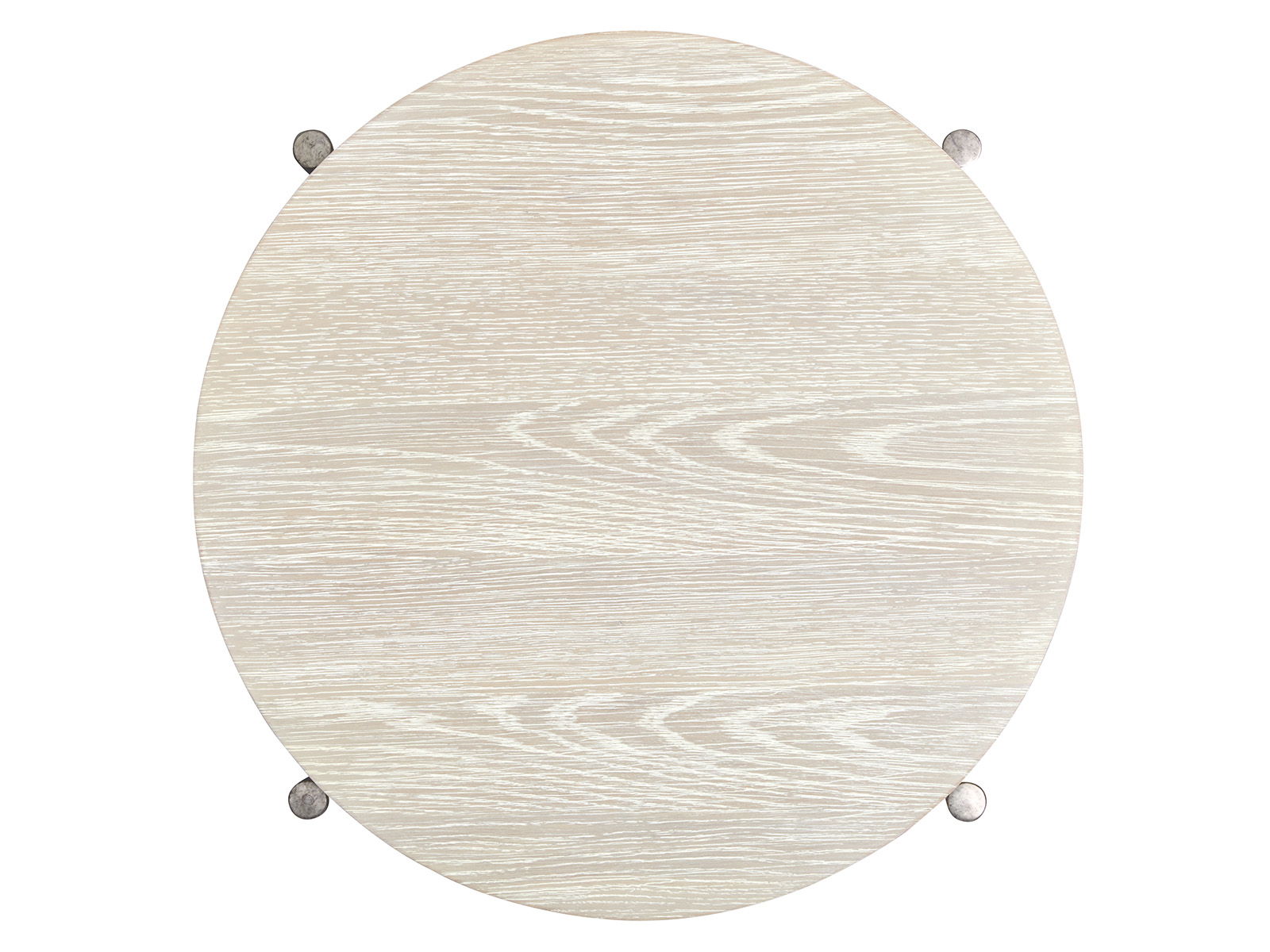 Jennings - Round End Table - Edgecomb Gray And Weathered Antique Nickel